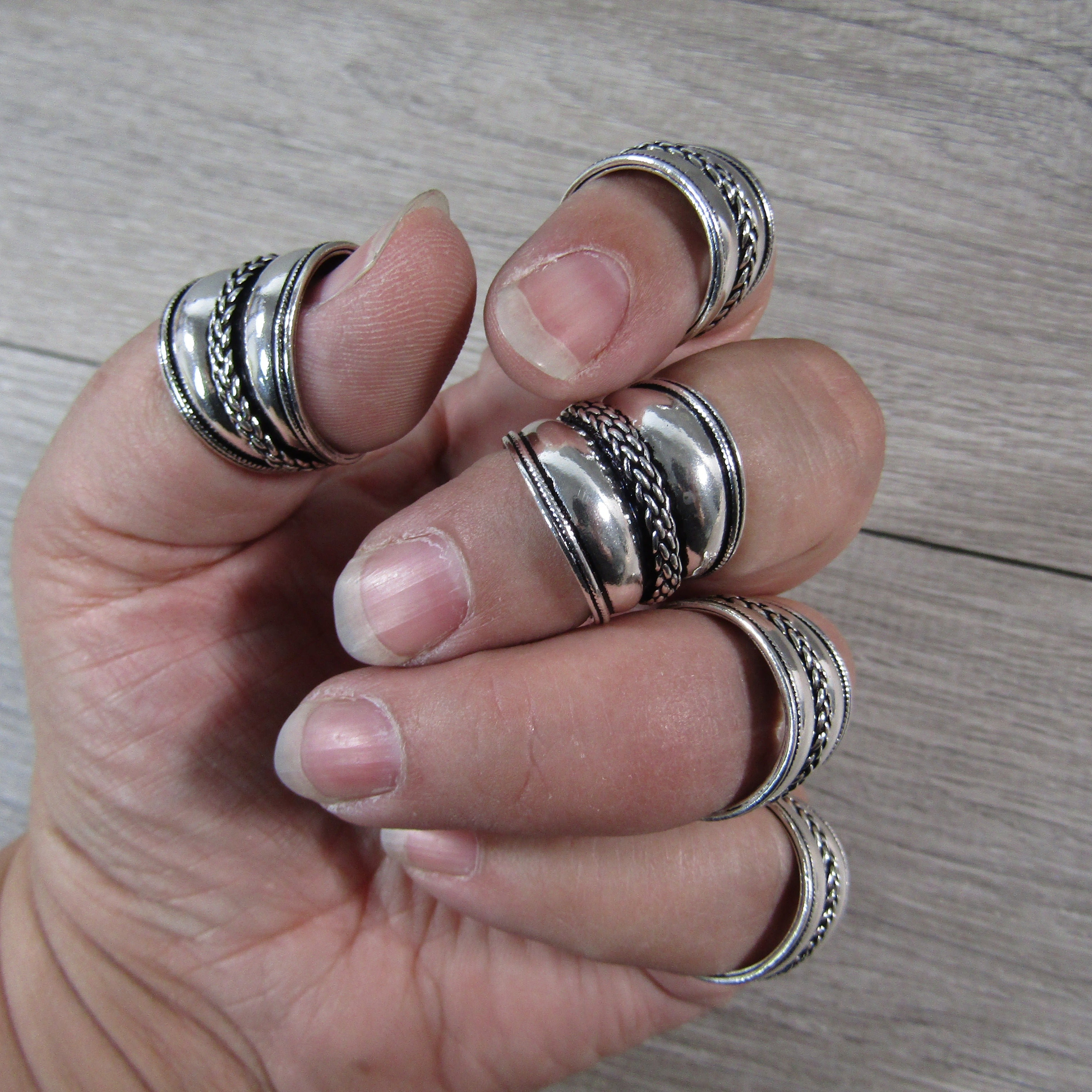 Sterling Silver Rings – Assorted Boho, Celtic, & Heart Styles