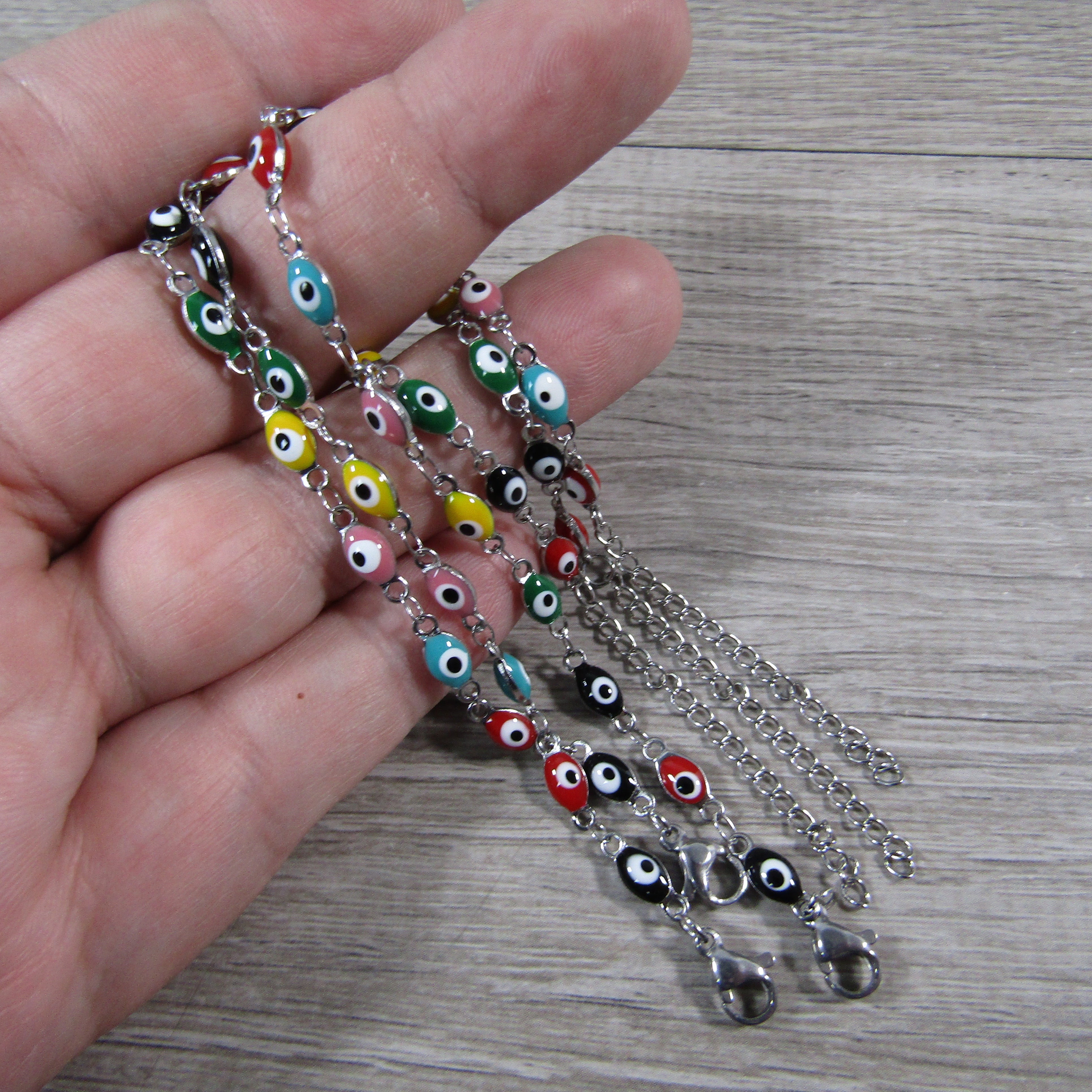 Wholesale evil eye anklet bracelet for boutiques