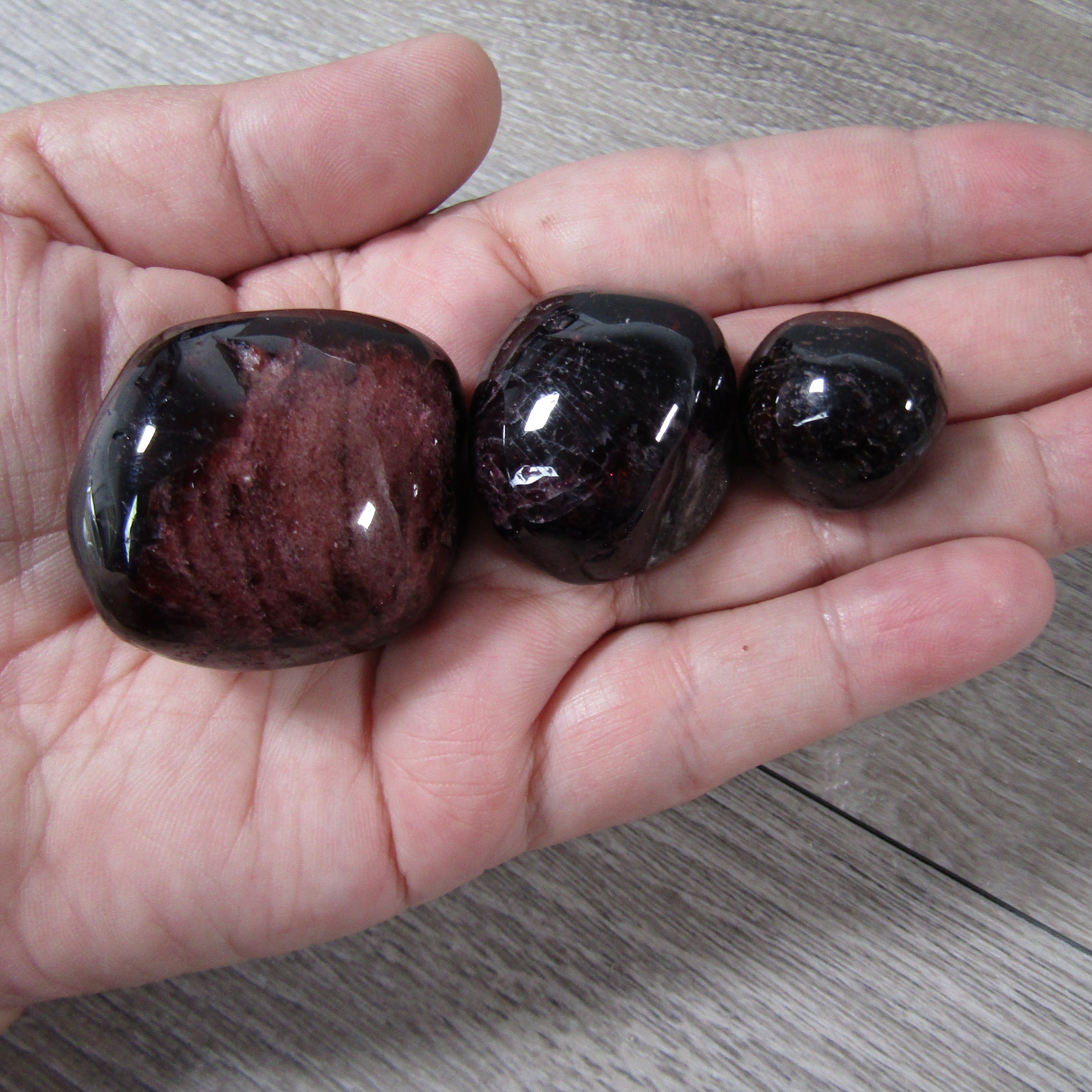 Garnet tumbled stones bulk 1 LB polished crystals