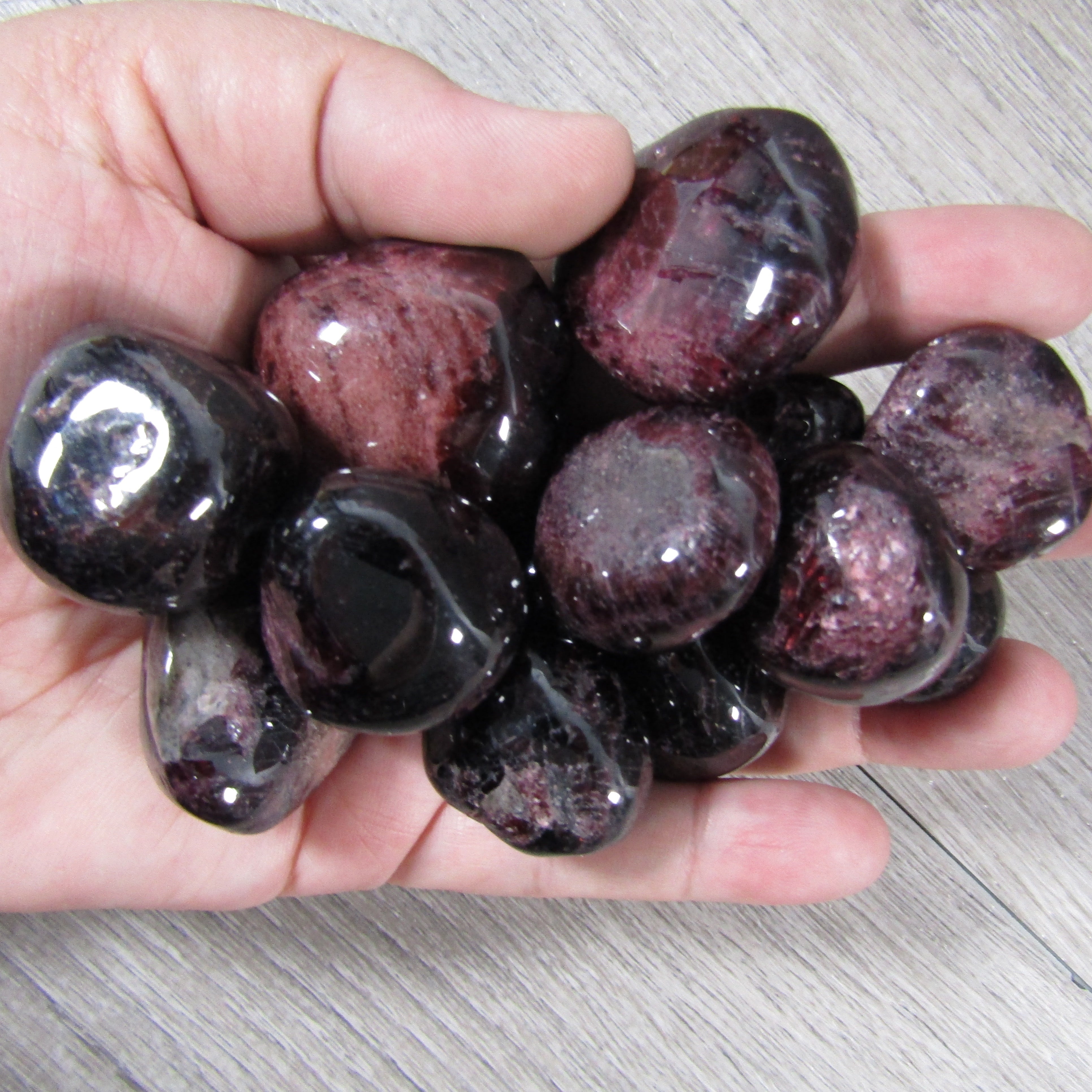 Red Garnet polished stones for metaphysical shops