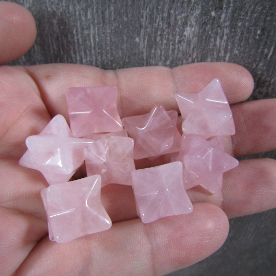 rose quartz wholesale 1/2 inch gemstone Merkaba star