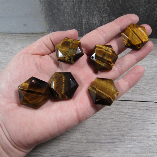 Tiger Eye star of david bead wholesale