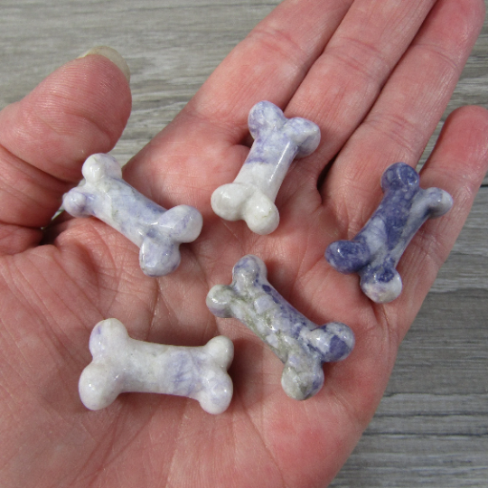 lepidolite dog bone charm bulk