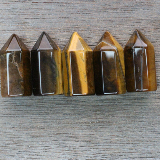 Tiger Eye small chubby crystal tower for bulk buyers