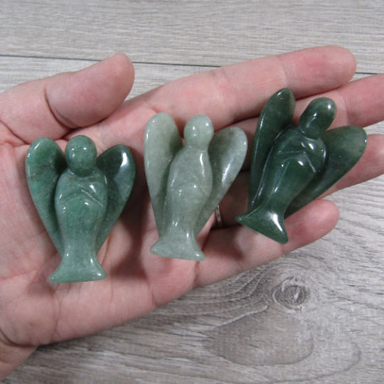 aventurine wholesale angel figurines made of natural stone