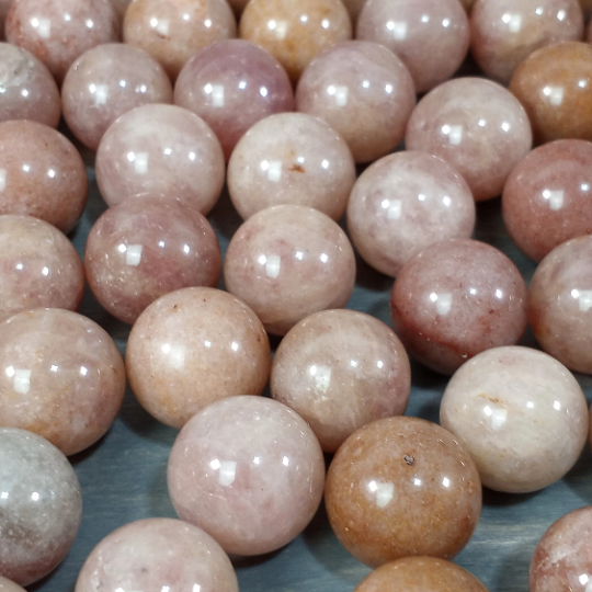 Strawberry quartz energy healing gemstone spheres