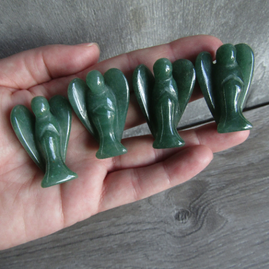 aventurine 1.5 inch angel figurines, carvings for retailers
