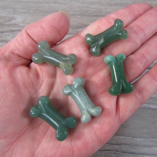 aventurine dog bone gemstone gift item