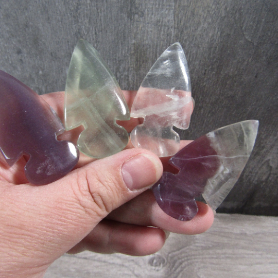 Fluorite crystal arrowheads wholesale jewelry making supplies