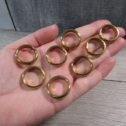 Gold Grounding crystal hematite rings set for retailers