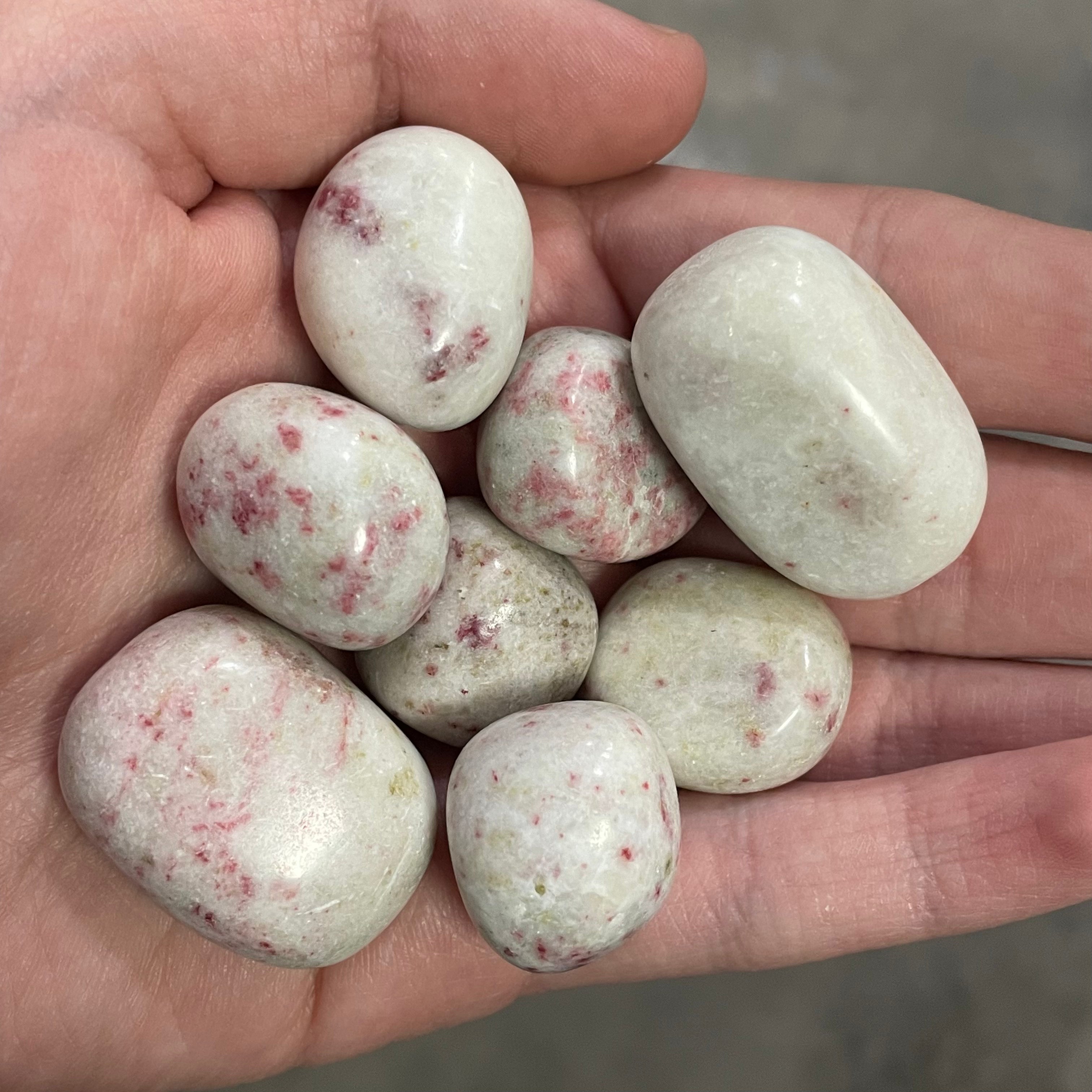 Cinnabar tumbled stones wholesale 1 lb lot