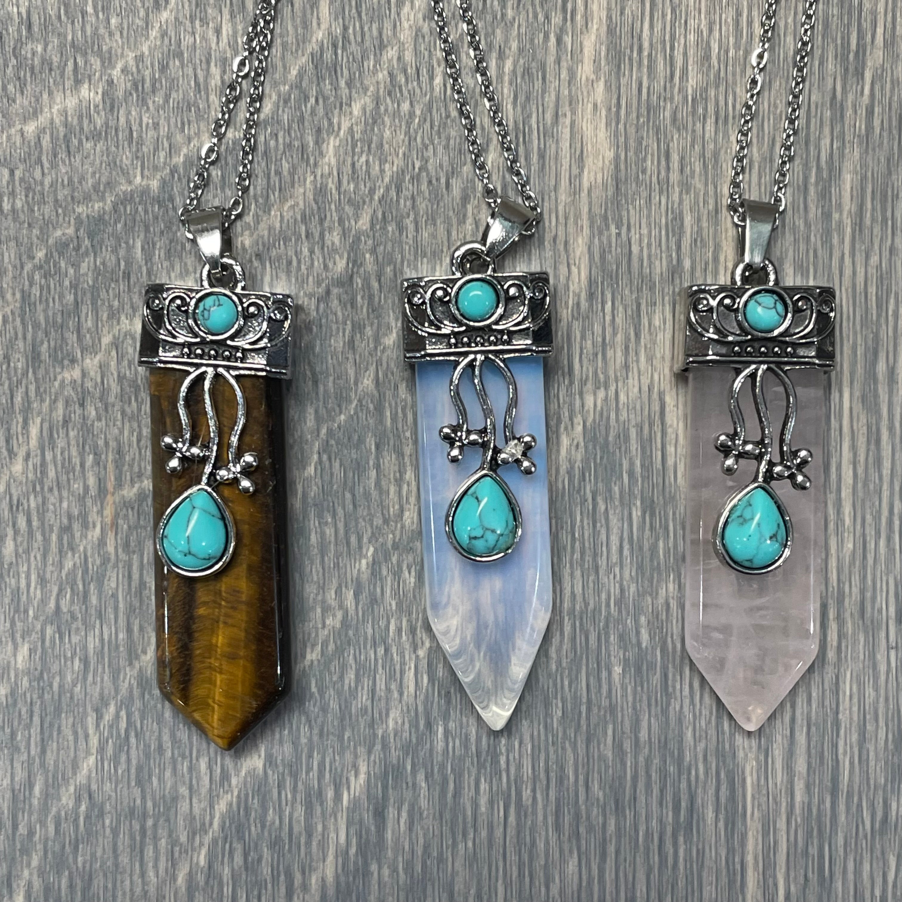 Gemstone crystal pendants ideal for resale