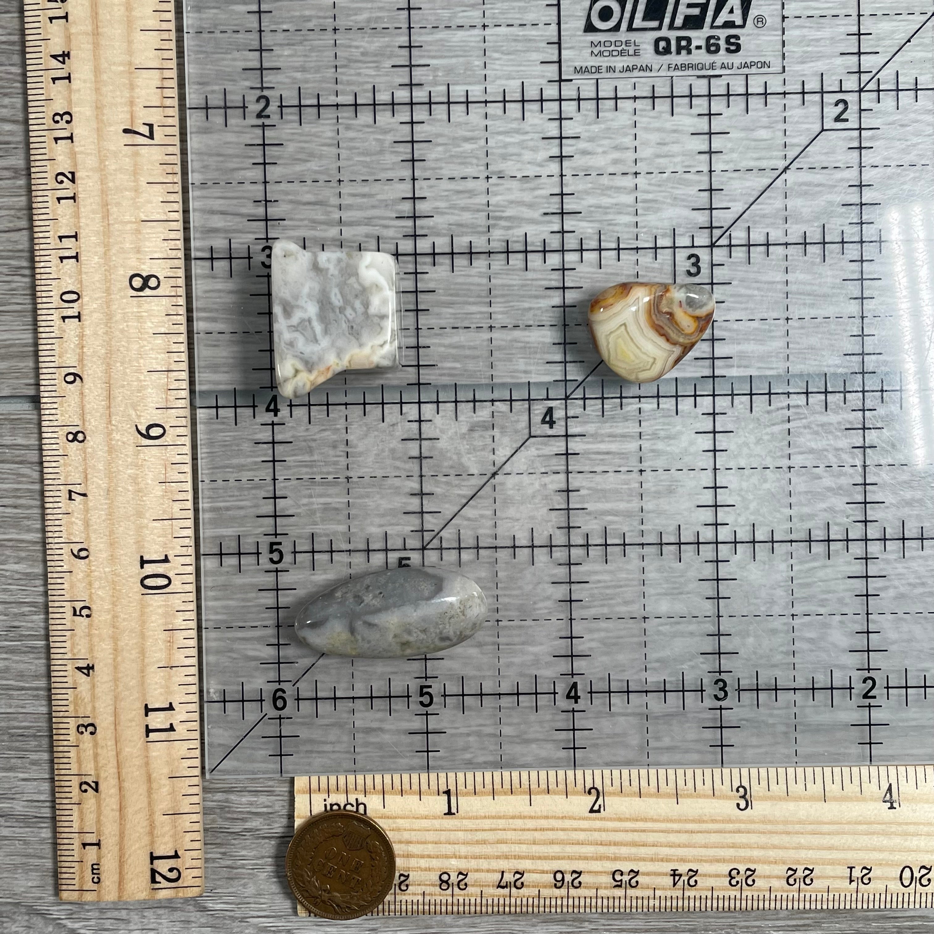 Crazy Lace Agate Tumbled Stones Wholesale - 1 lb Bulk