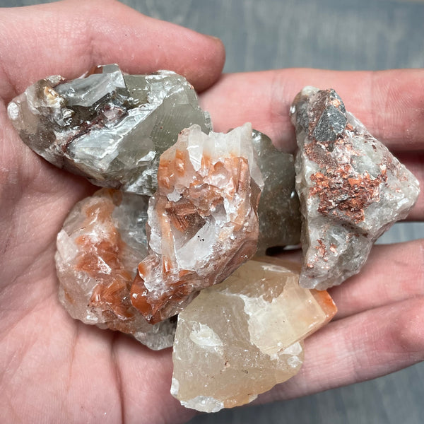 Tricolor Calcite Mixed Sizes 1 Lb
