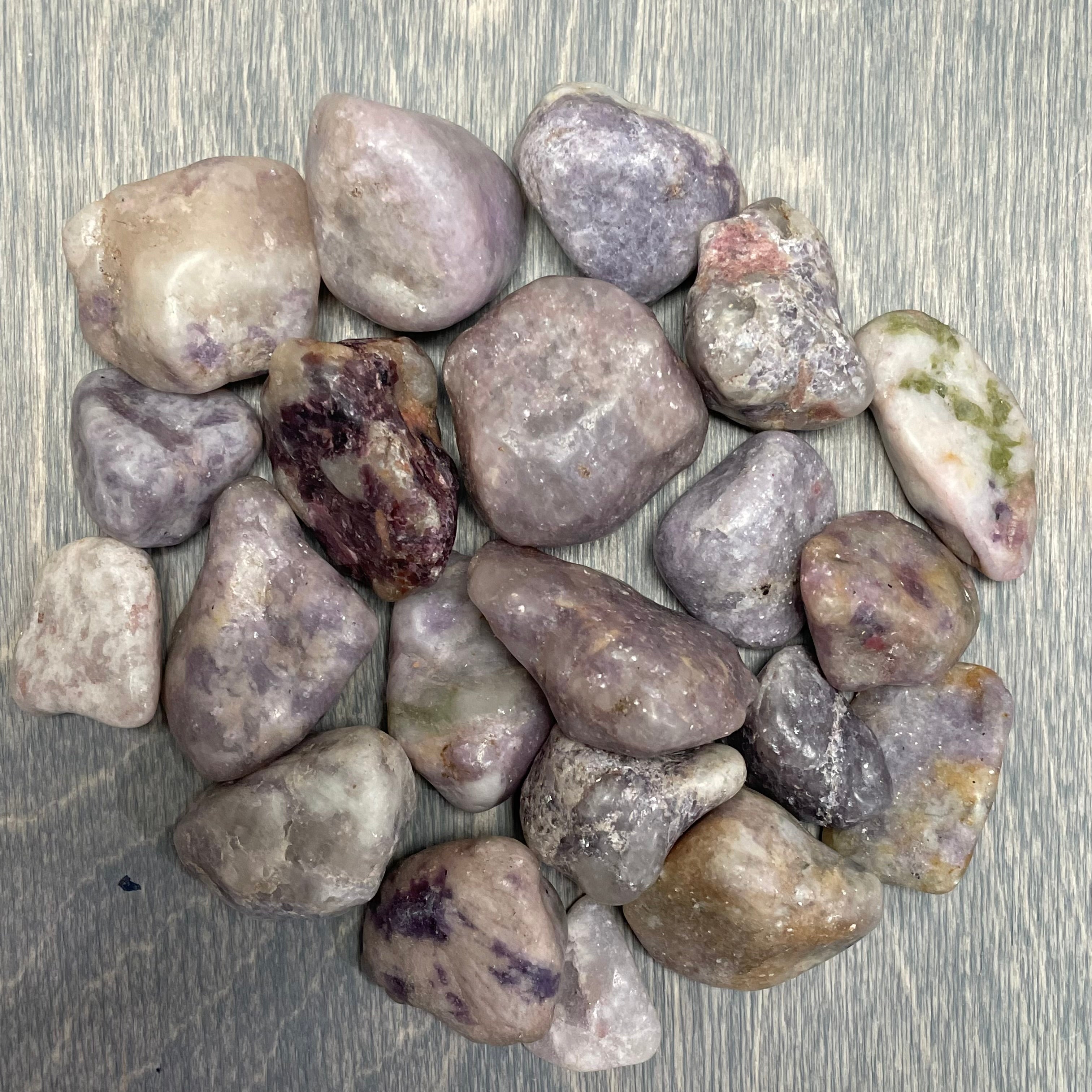 Lepidolite tumbled stone lot for metaphysical shop