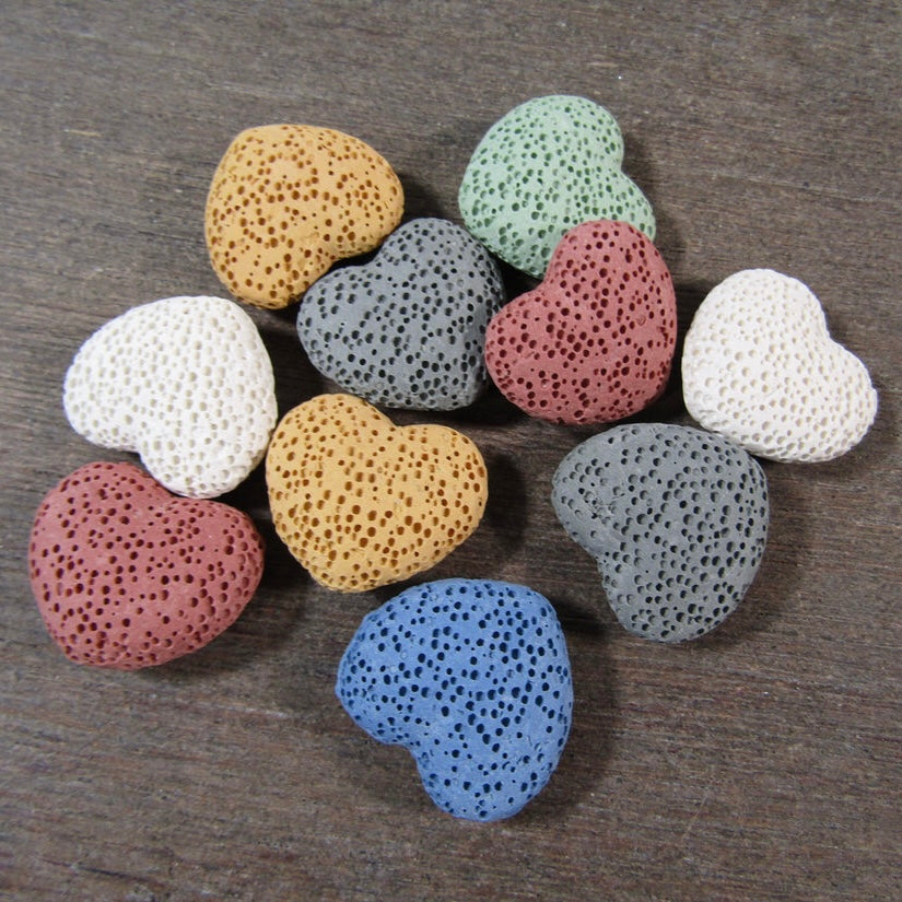 Lava Stone Heart – Volcanic Healing Crystal for Retail