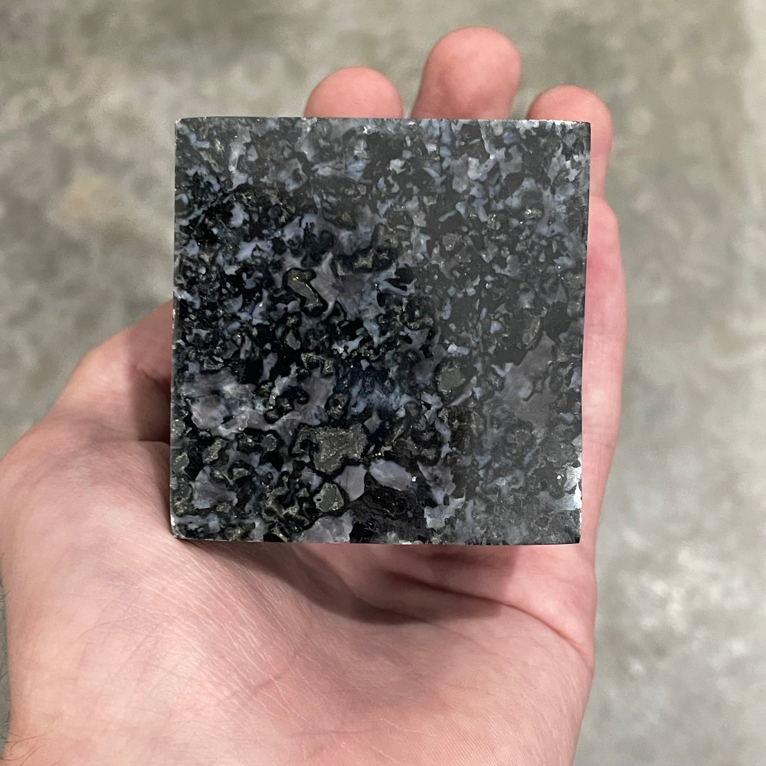 indigo gabbro cube wholesale crystal for metaphysical shops