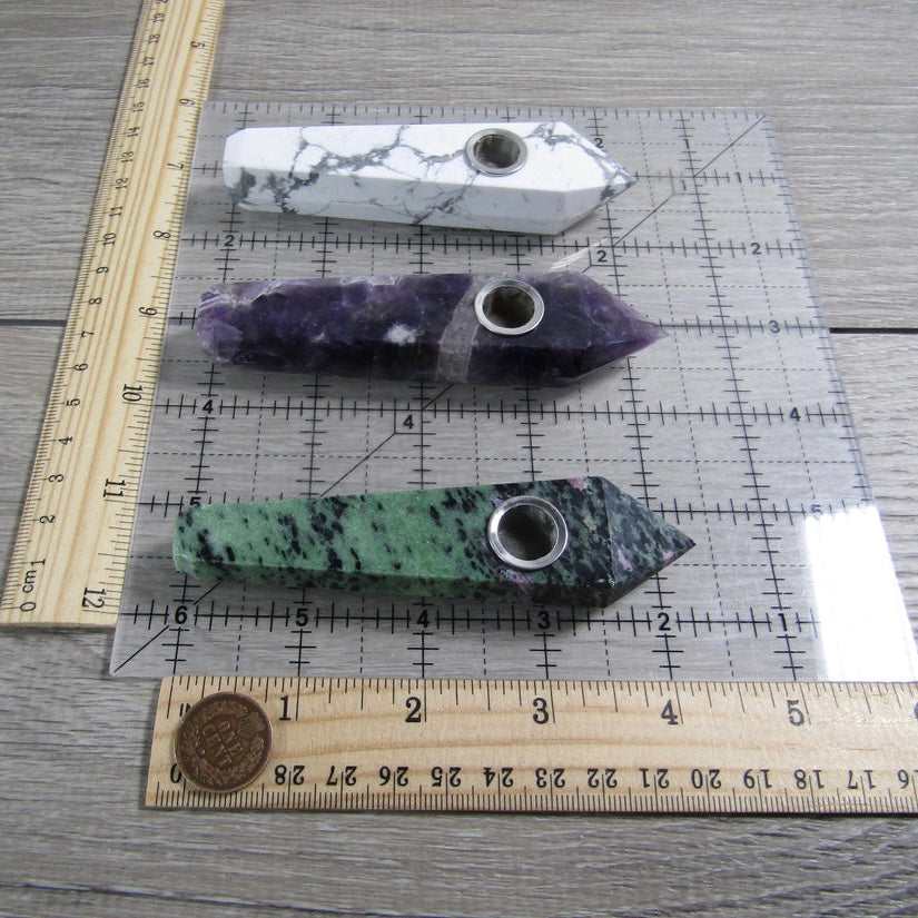 Gemstone Tobacco Pipe