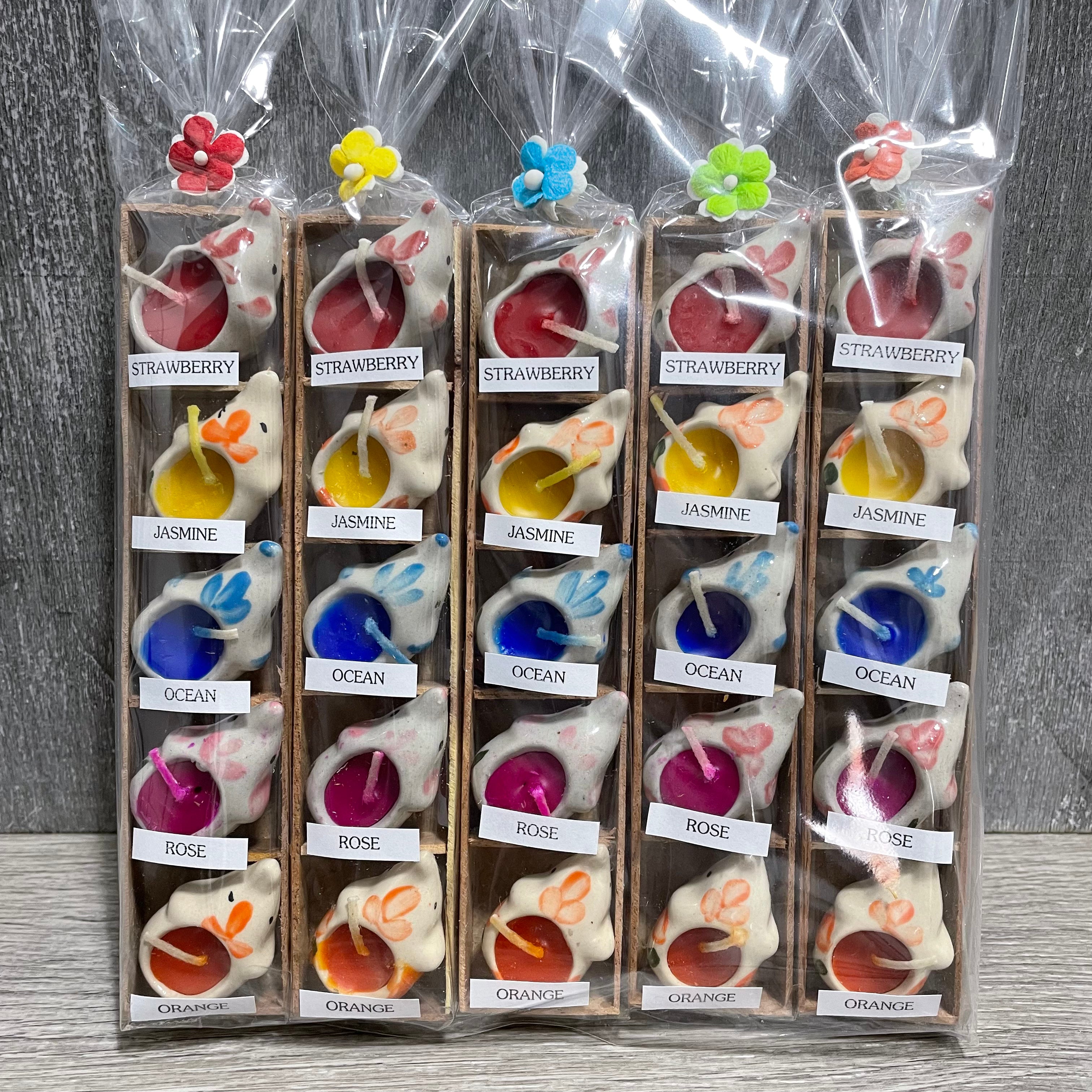 Ceramic scented candle elephant gift set