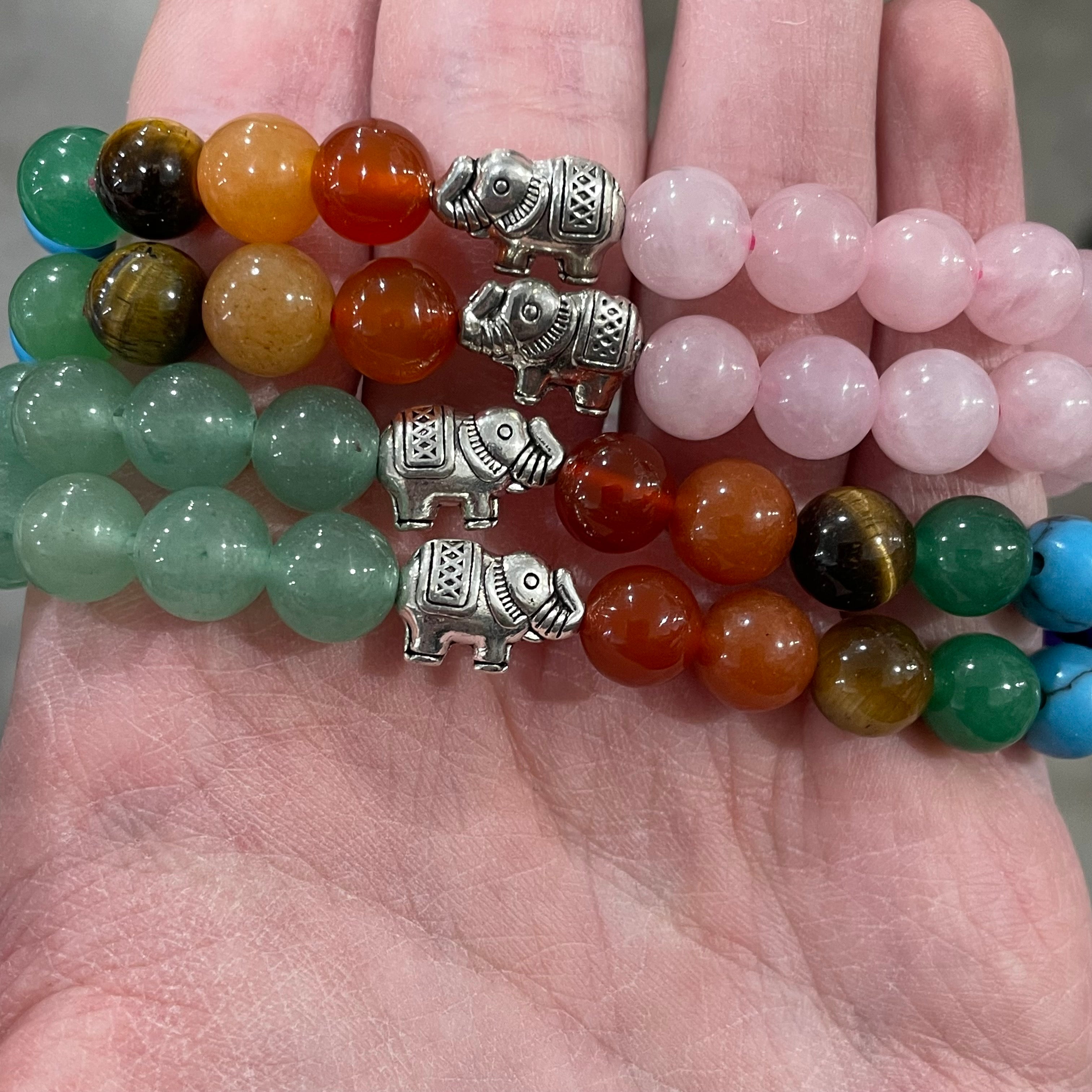 chakra bracelets with elephant for rock shops
