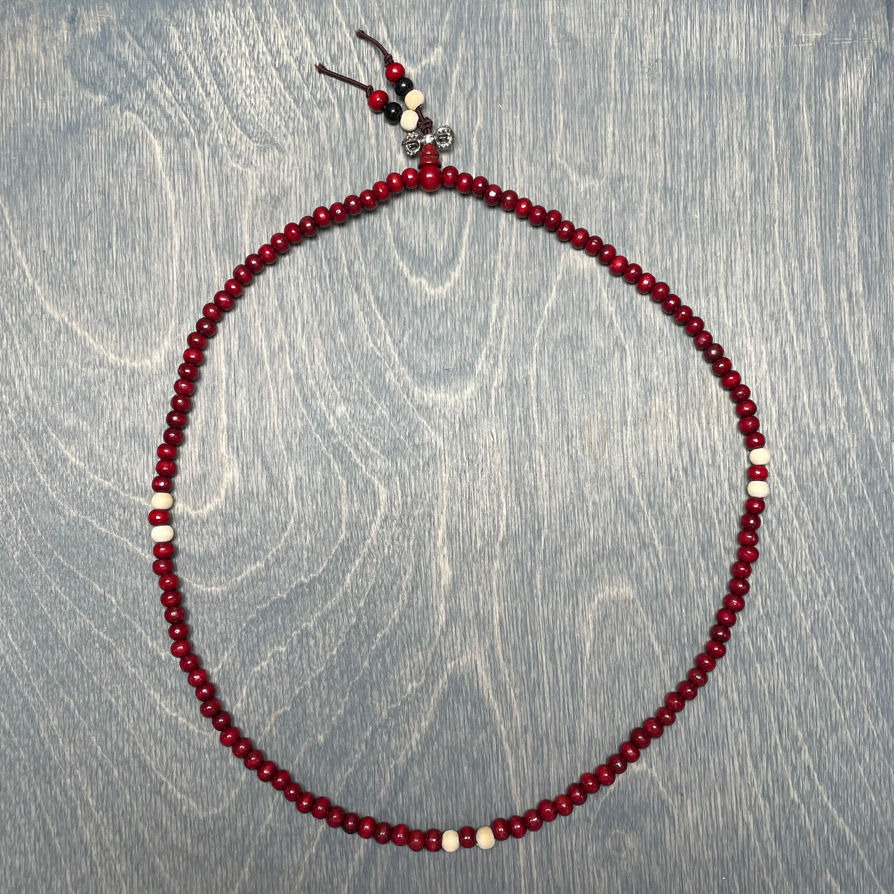 Wooden Mala Power Bead Necklace – Affordable Yoga Jewelry