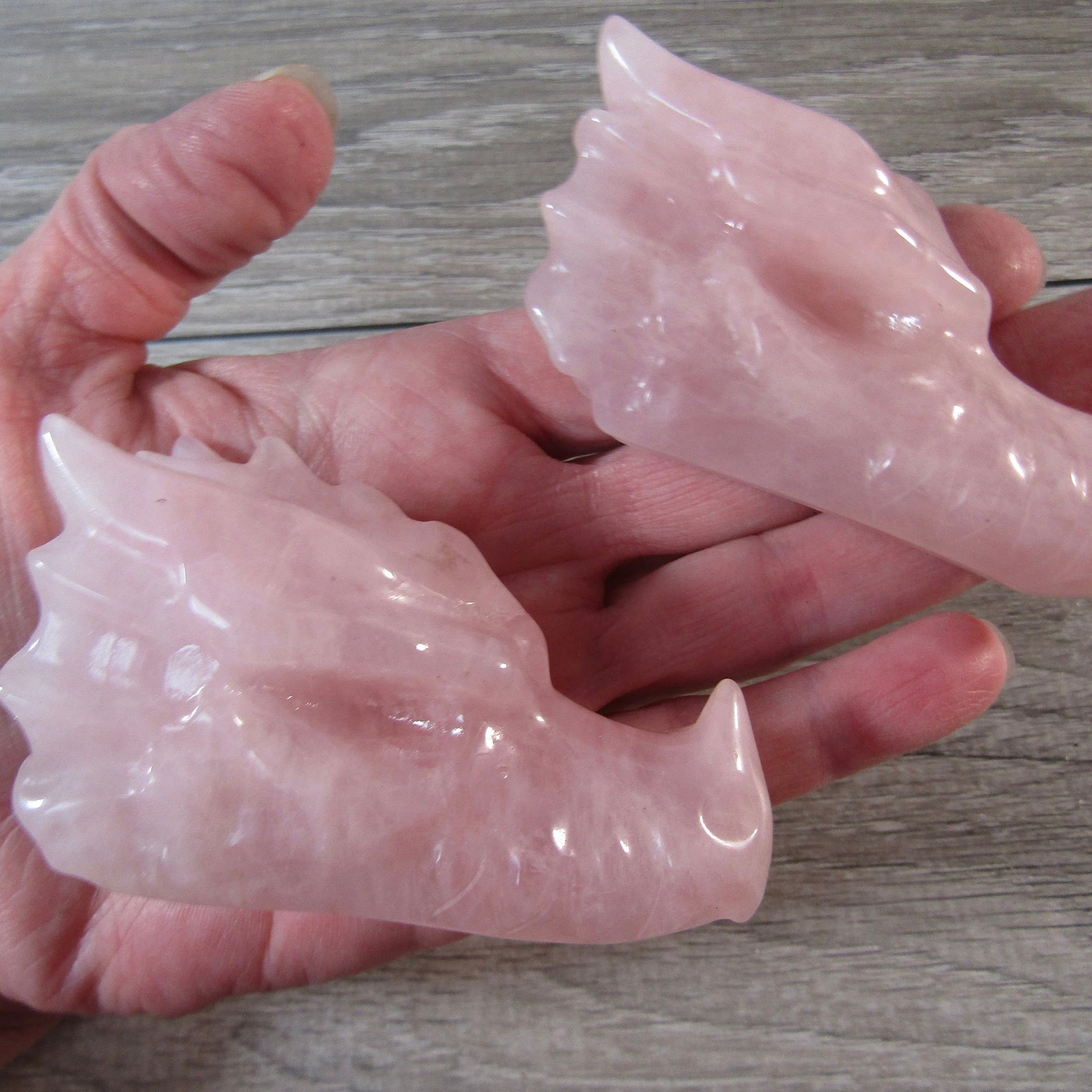 Rose Quartz crystal skull carving wholesale