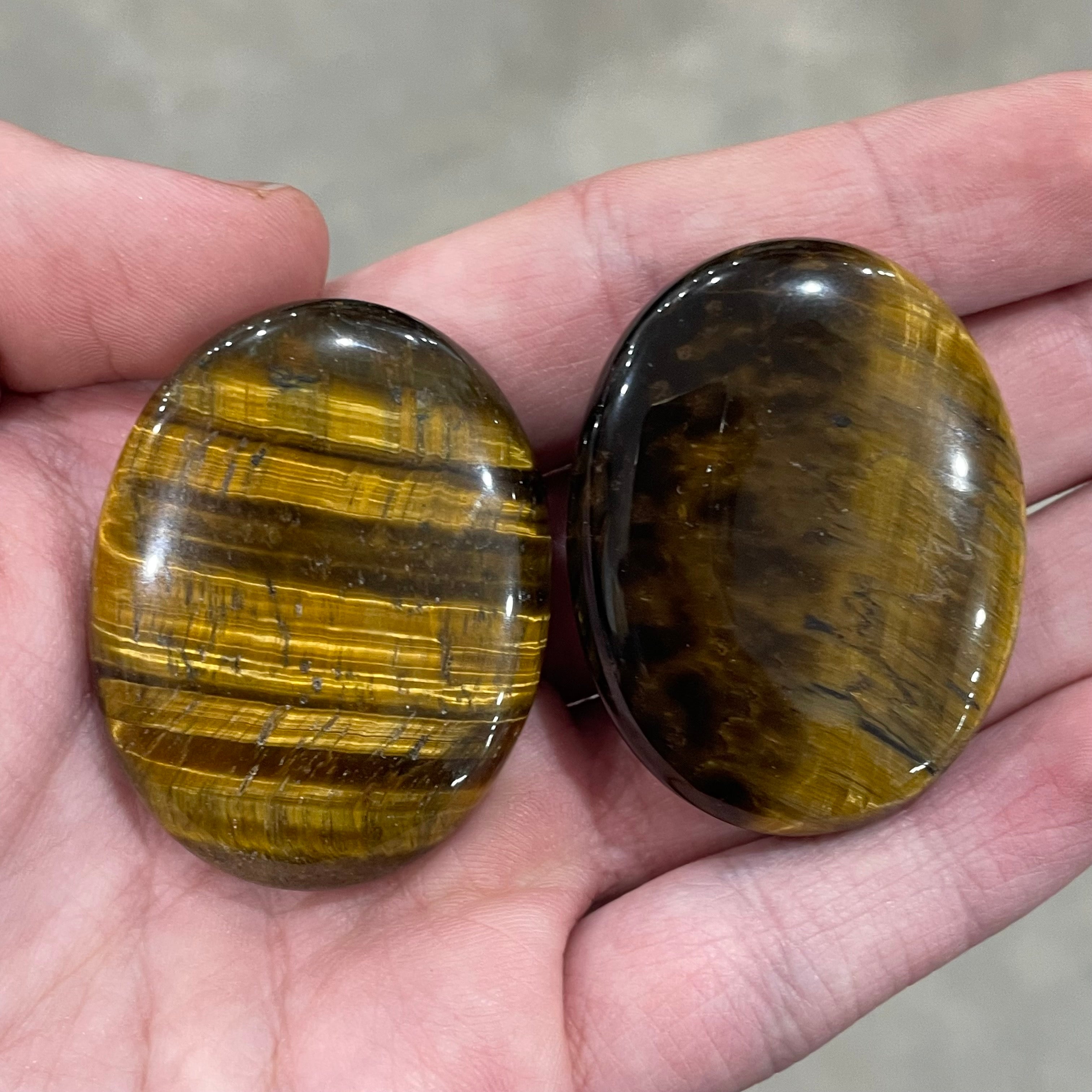 tiger eye crystal palm stones for gift shops