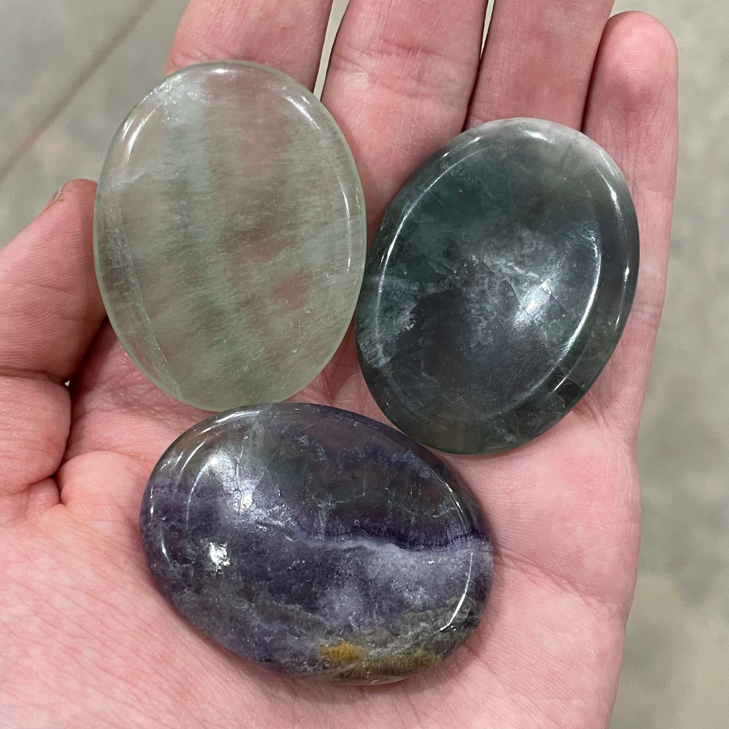 fluorite worry stones for rock shops