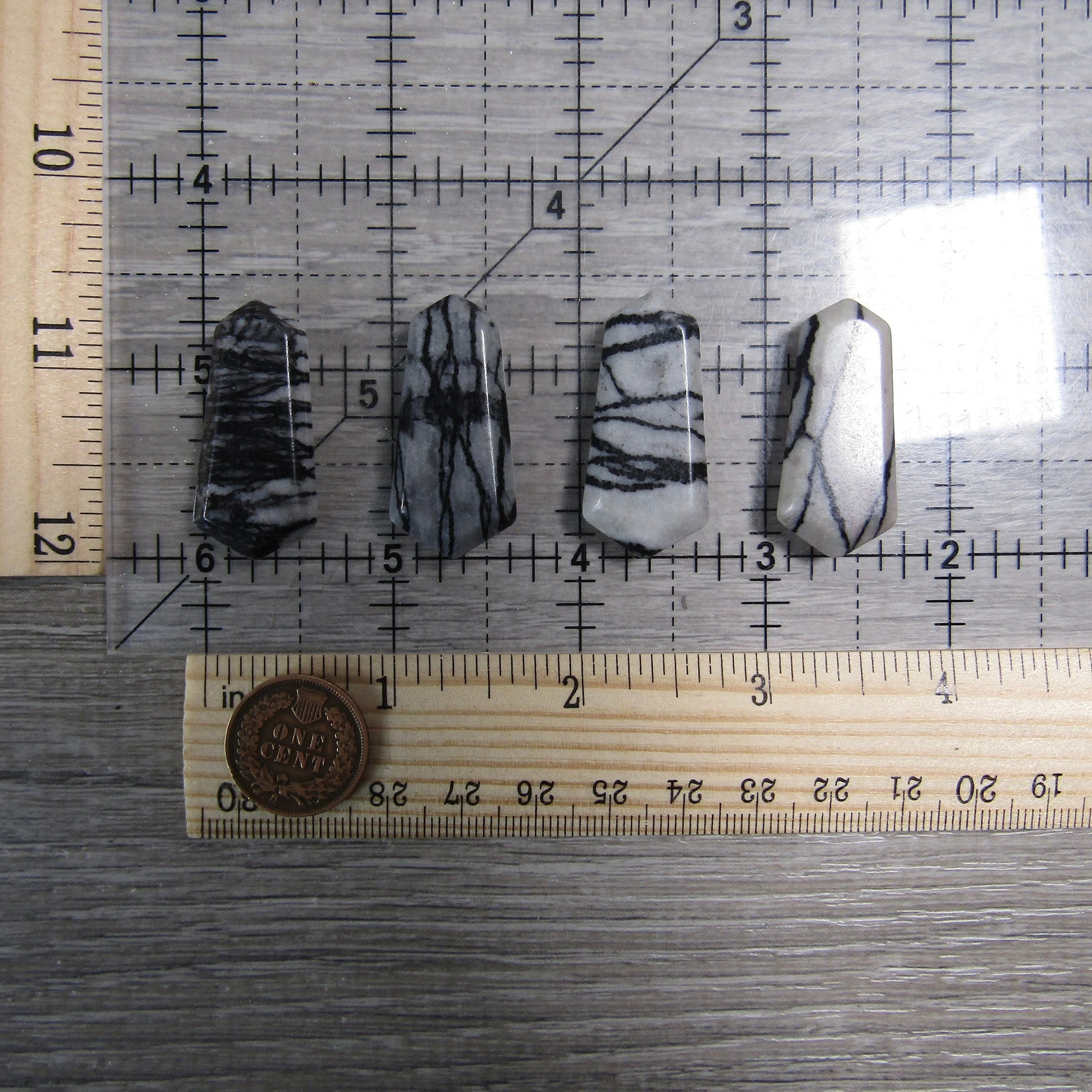 Gemstone Double Terminated Flat Mini Wands – 1 Inch Energy Tools