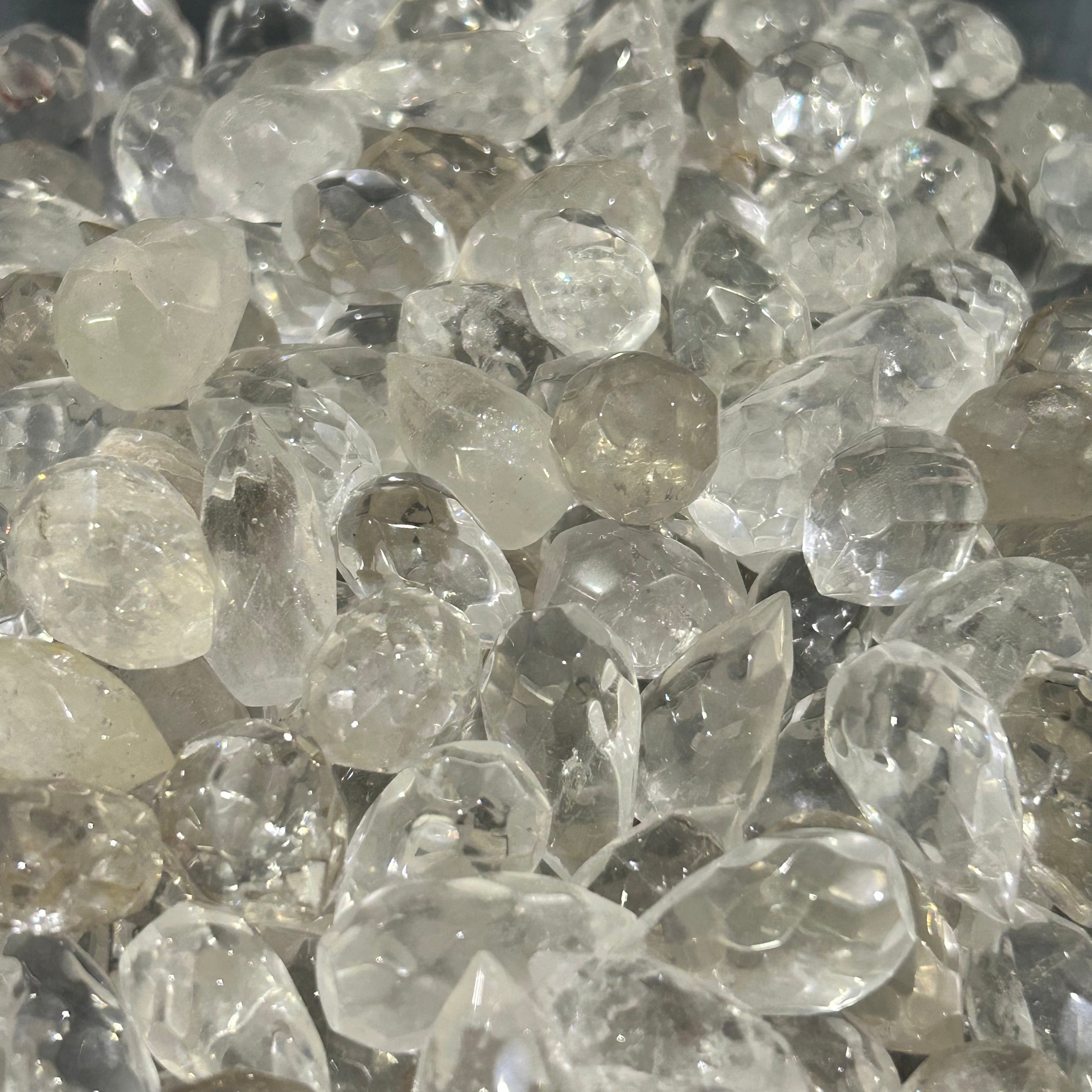 clear quartz wholesale gemstone flame decor pieces in small sizes