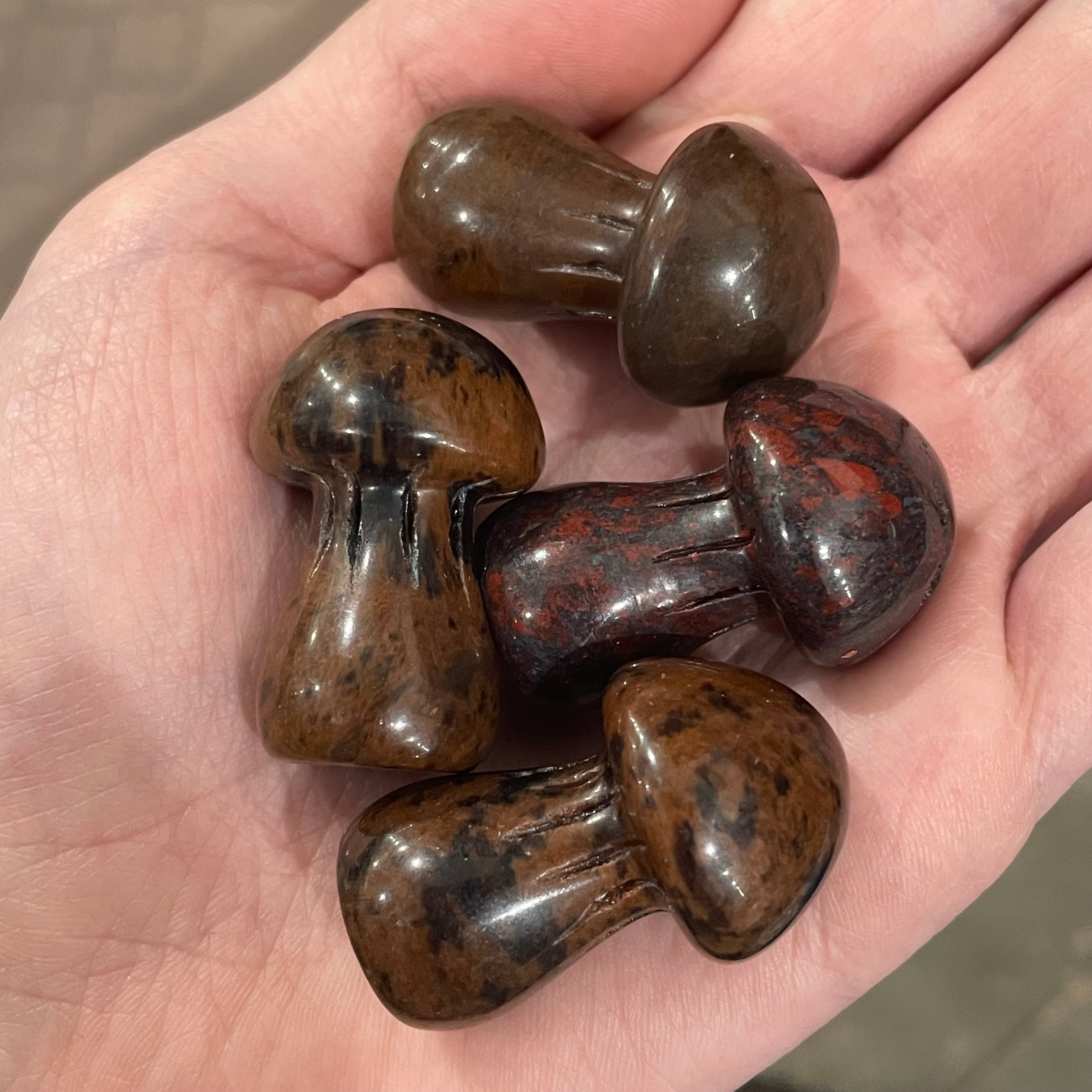 mahogany obsidian crystal mushrooms wholesale