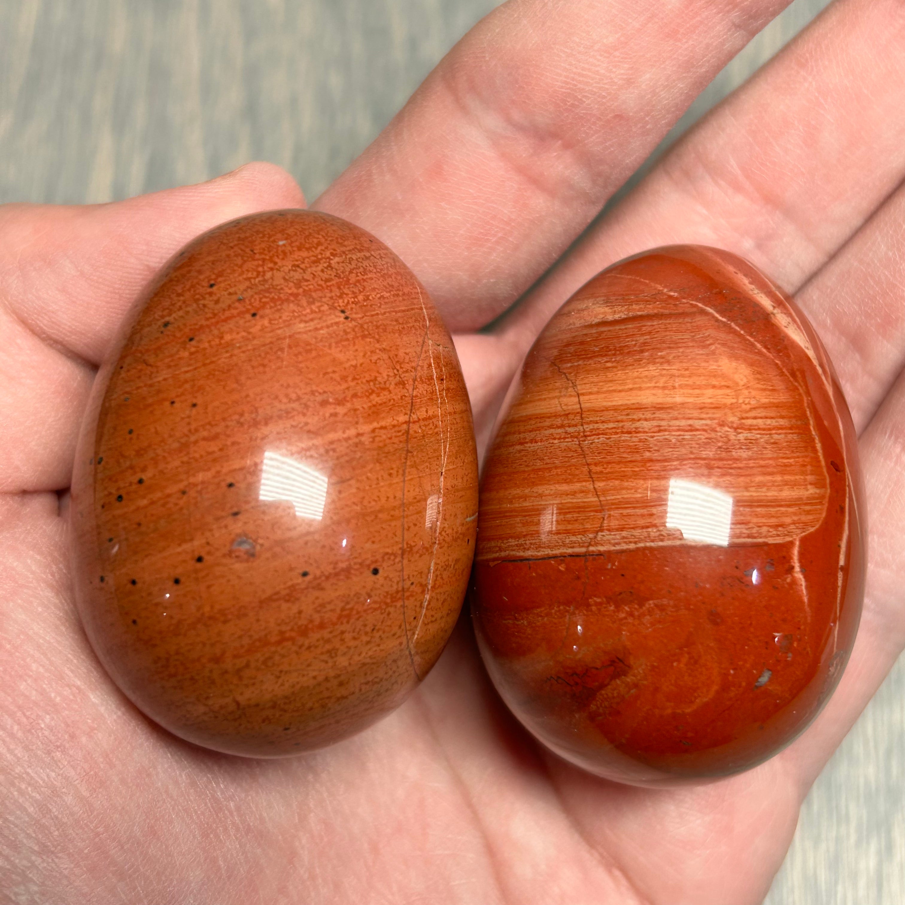 red jasper polished stone egg wholesale