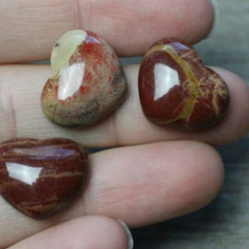 red jasper metaphysical supplies wholesale - hearts