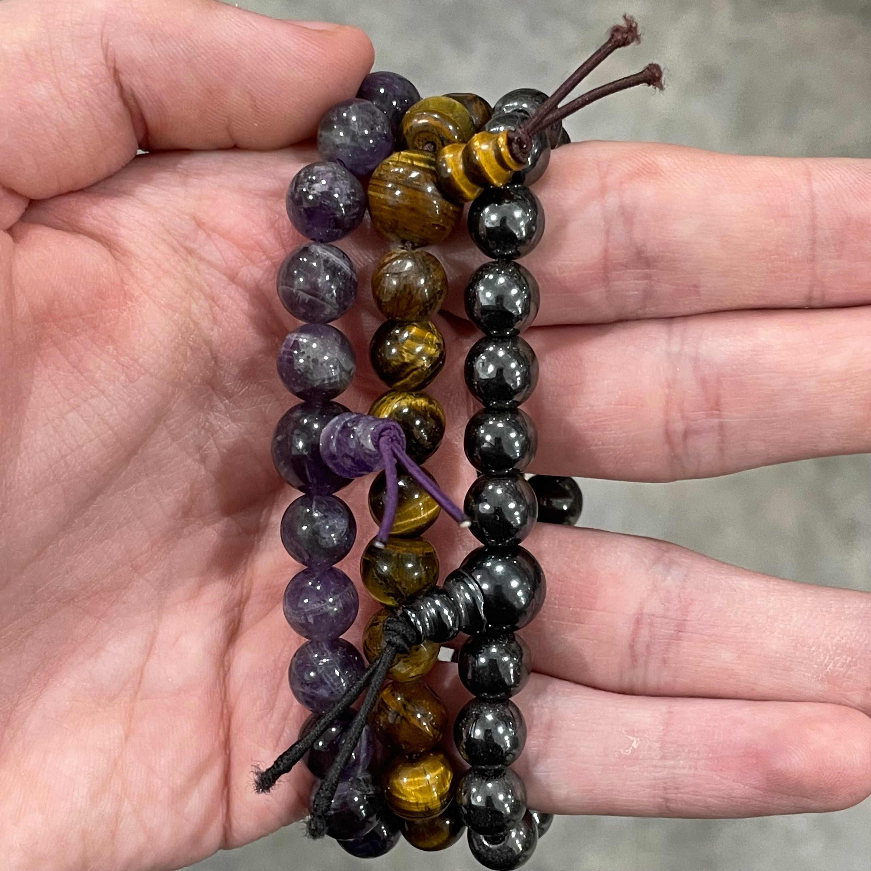 Powerbead Mala Gemstone Bracelets for Crystal Shops