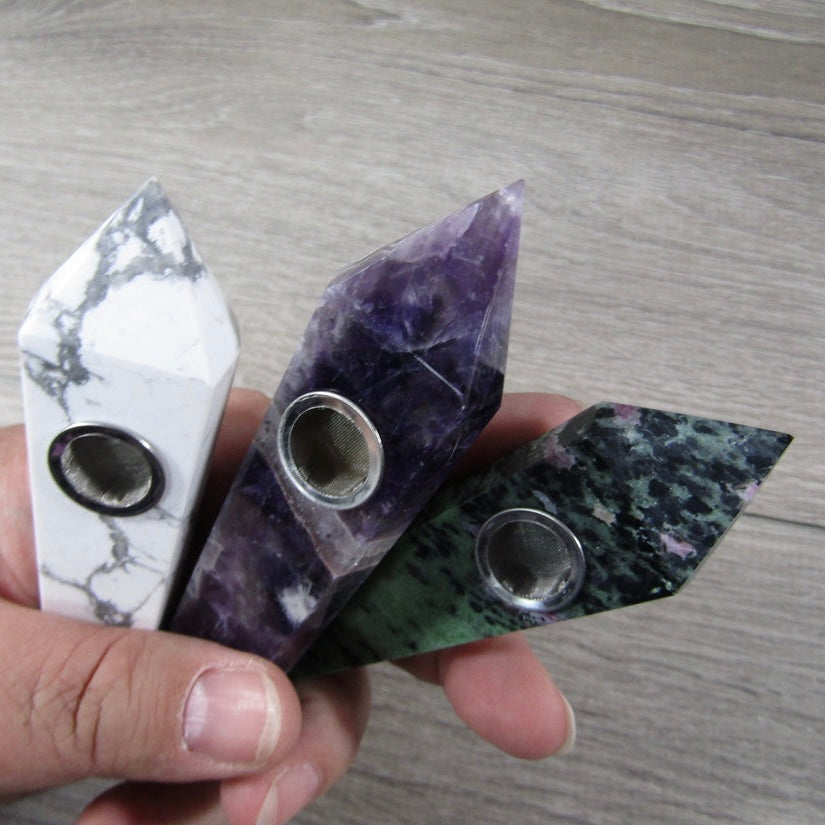 Gemstone Tobacco Pipe