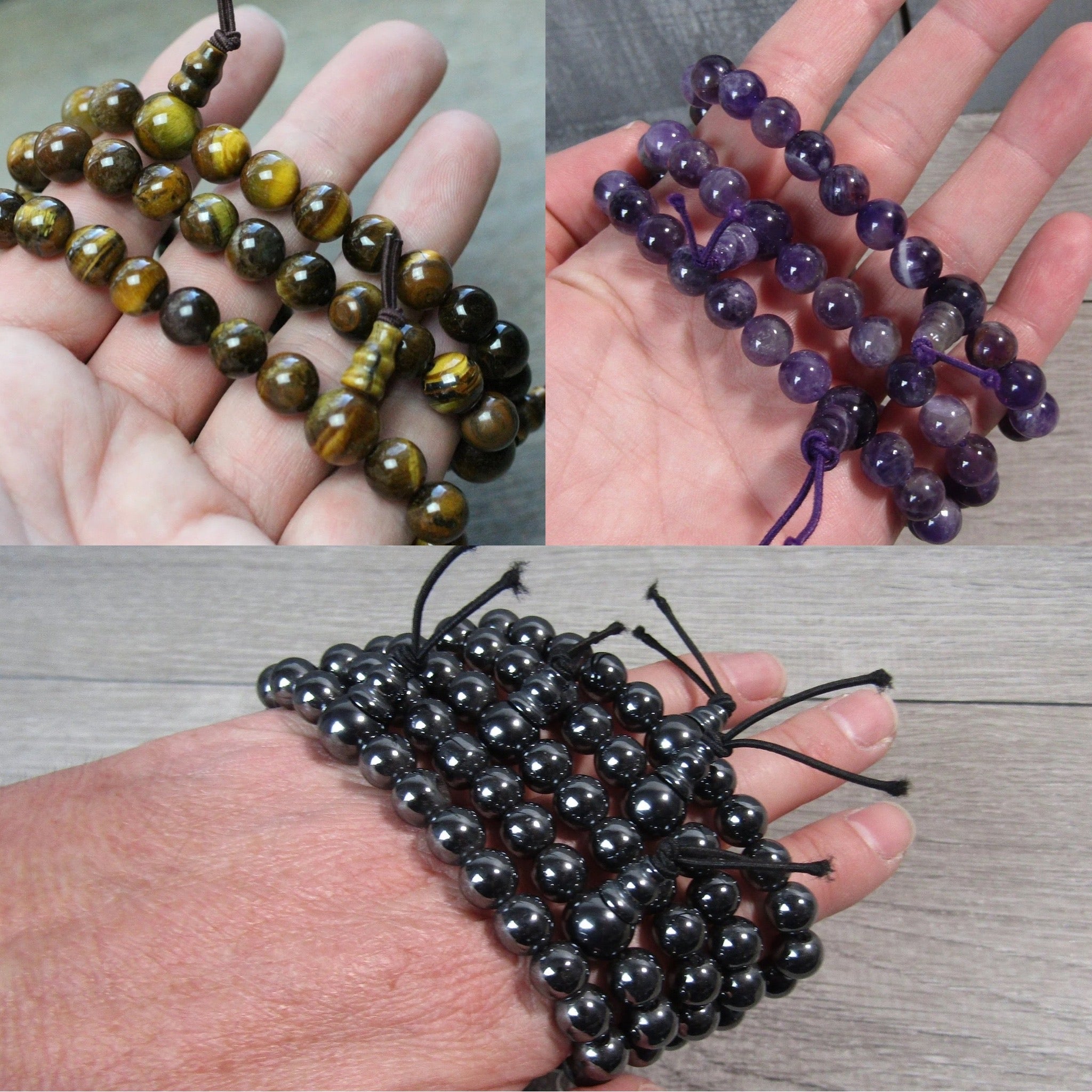 Powerbead Mala Gemstone Bracelets for Crystal Shops