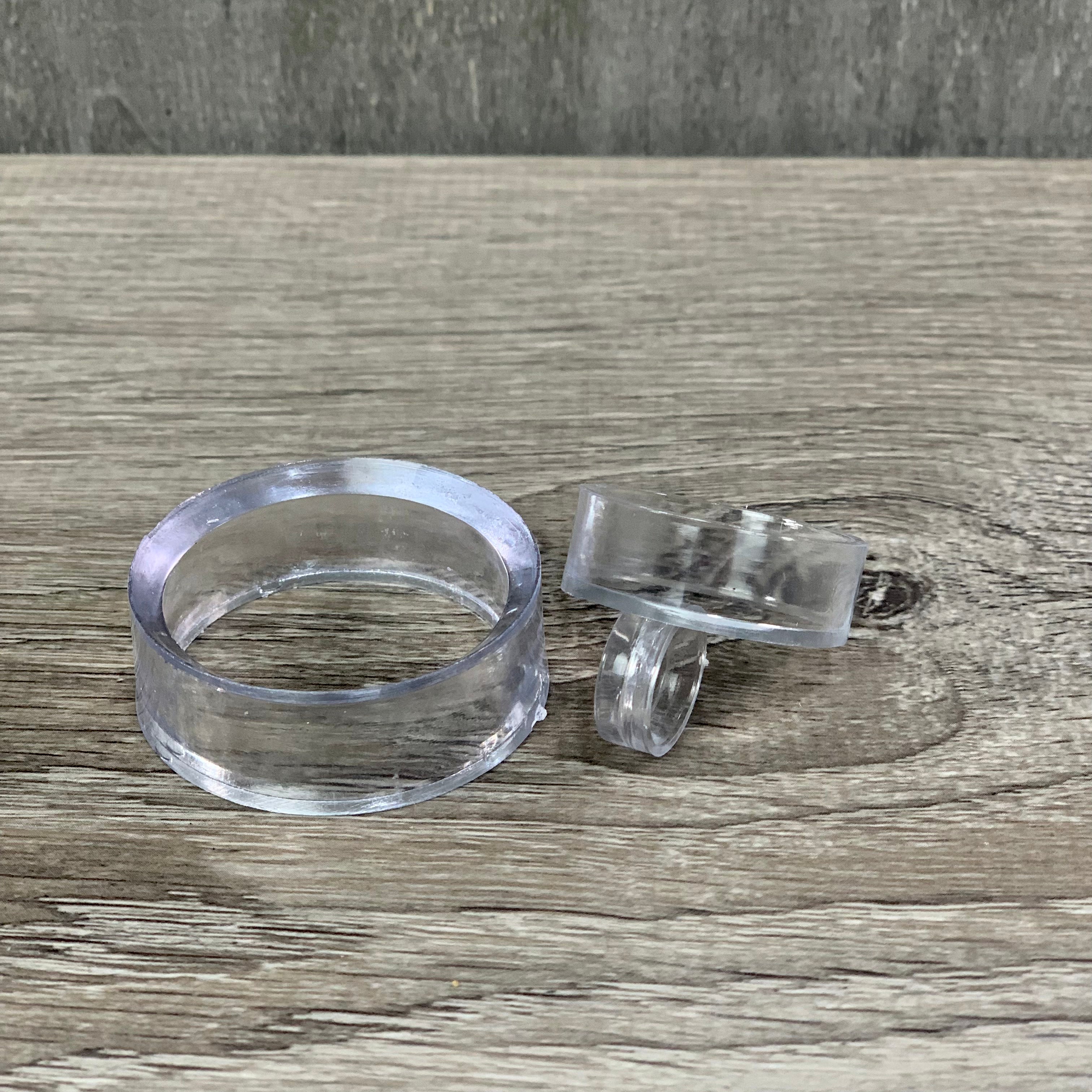 Minimalist clear acrylic base for showcasing gemstone orbs, wholesale