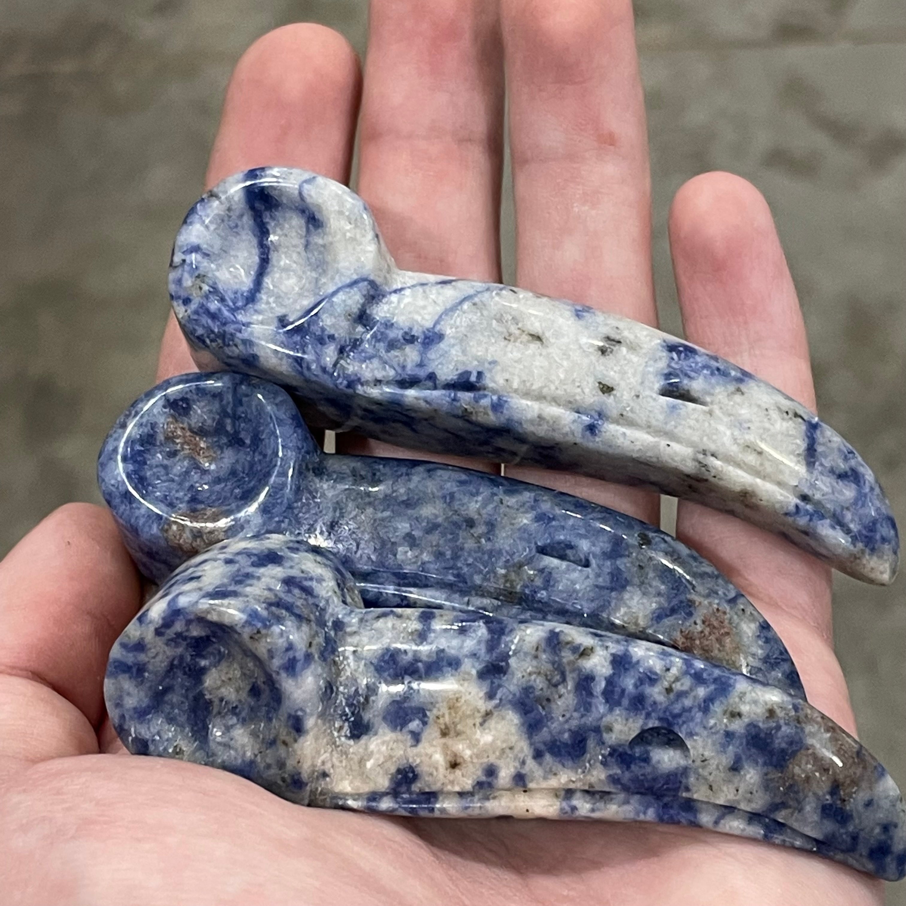 sodalite gemstone raven skull wholesale