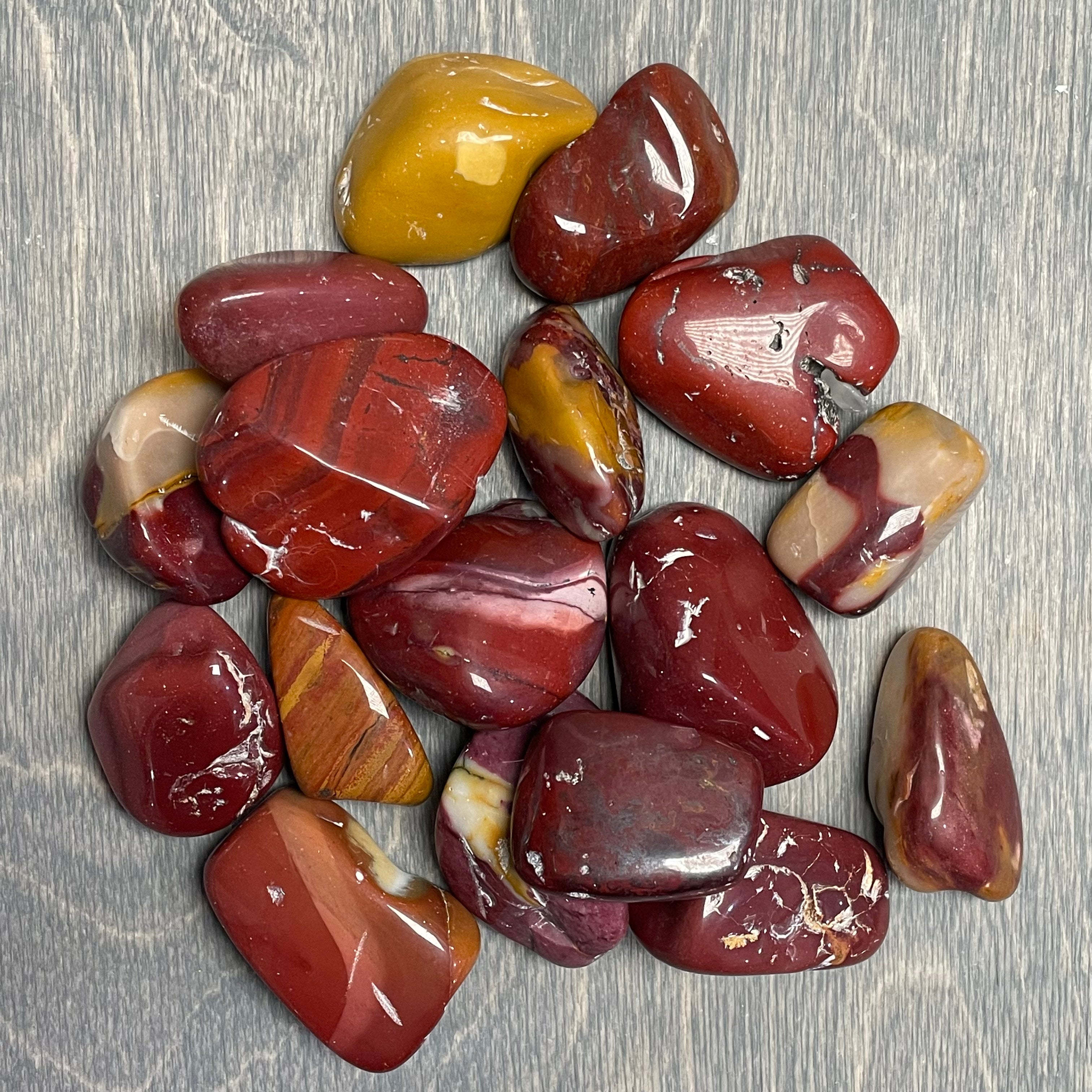 Wholesale Mookaite Jasper tumbled stones 1 pound lot