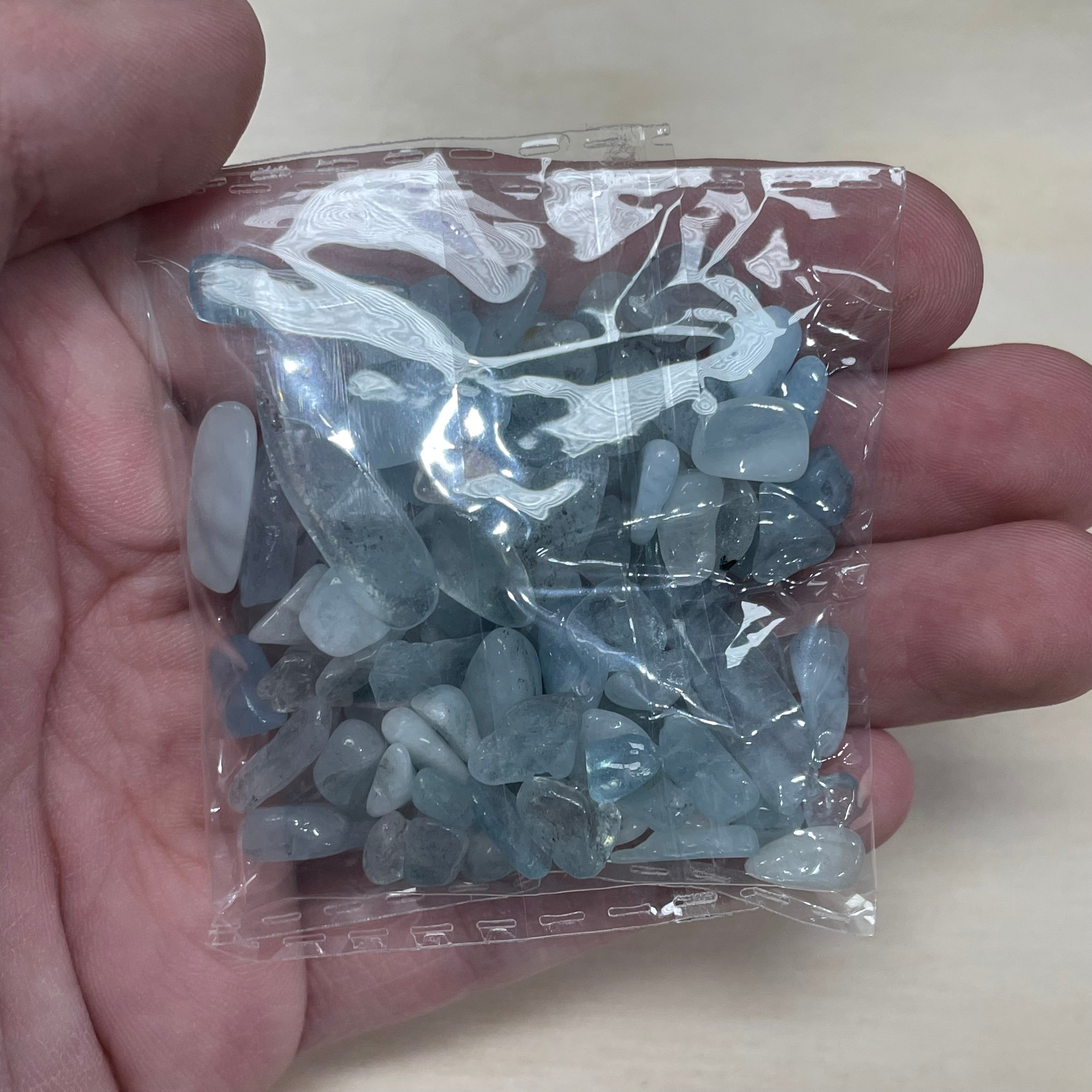 Aquamarine Crystal mini chips for resin art and decor for hobby stores