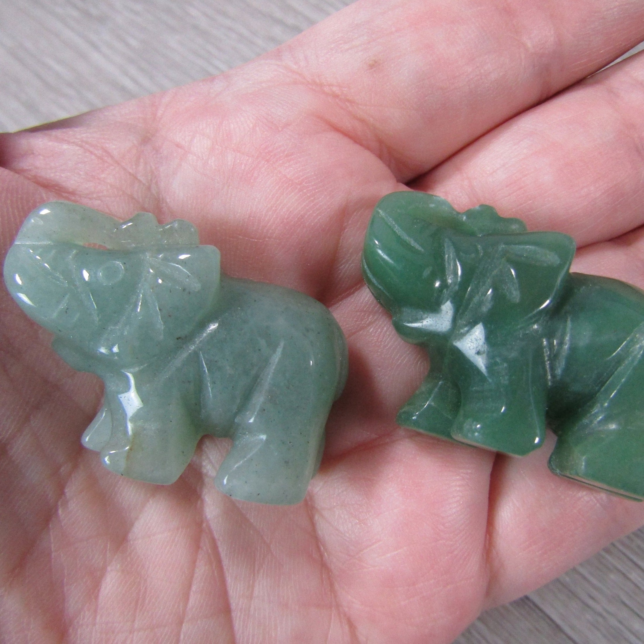 Aventurine Elephants for resale