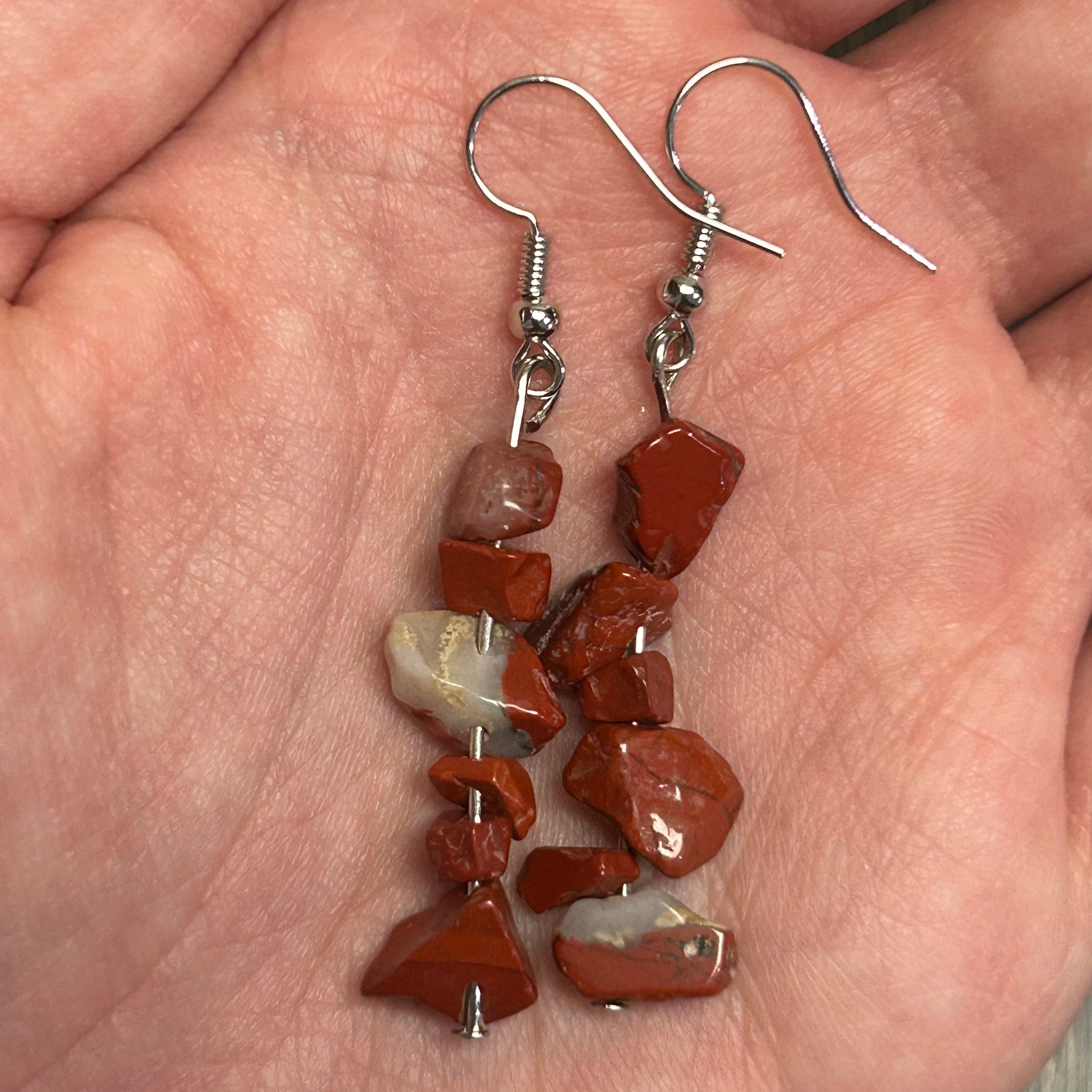 inexpensive gemstone chip earrings for metaphysical shopse