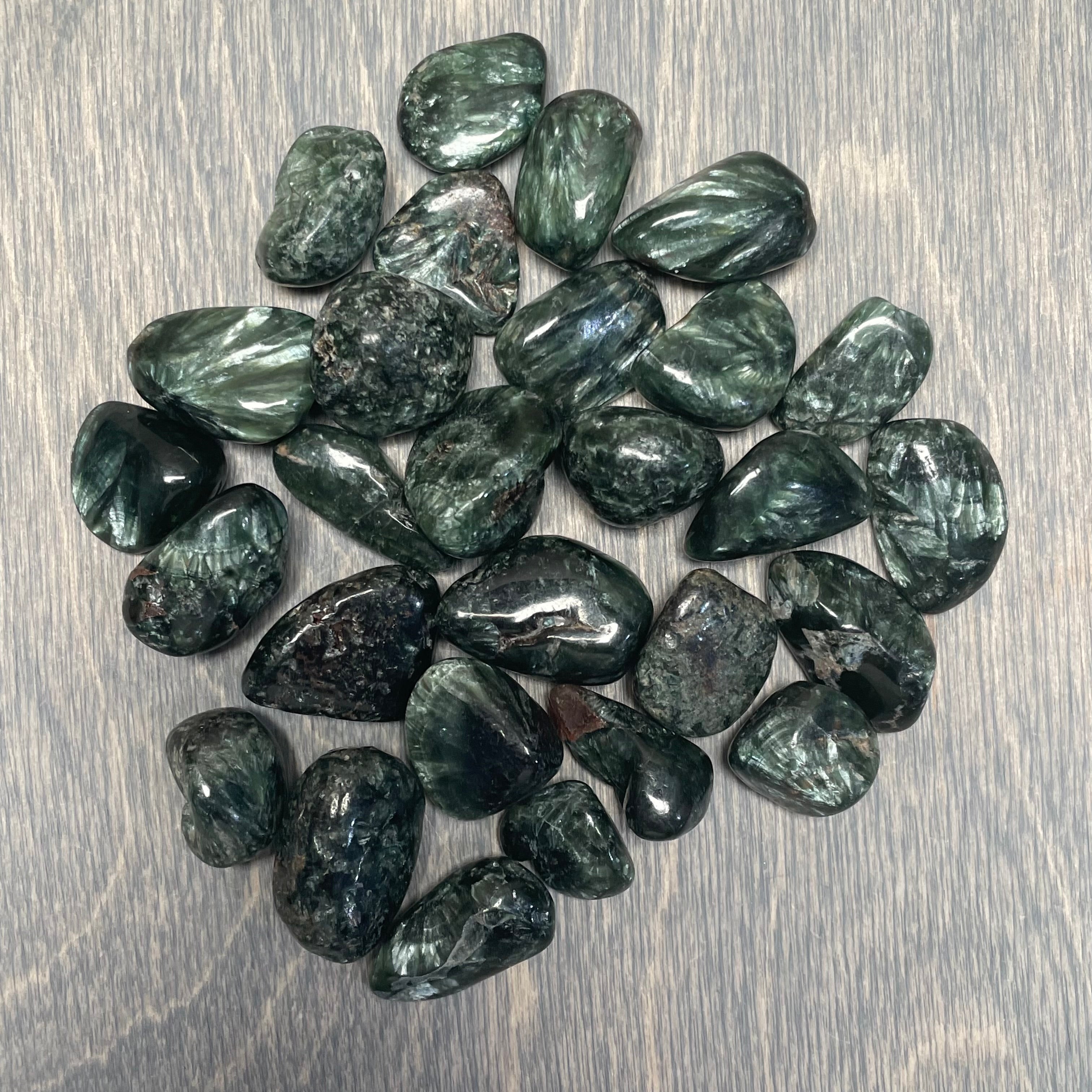 Seraphinite crystals for metaphysical and gift shops