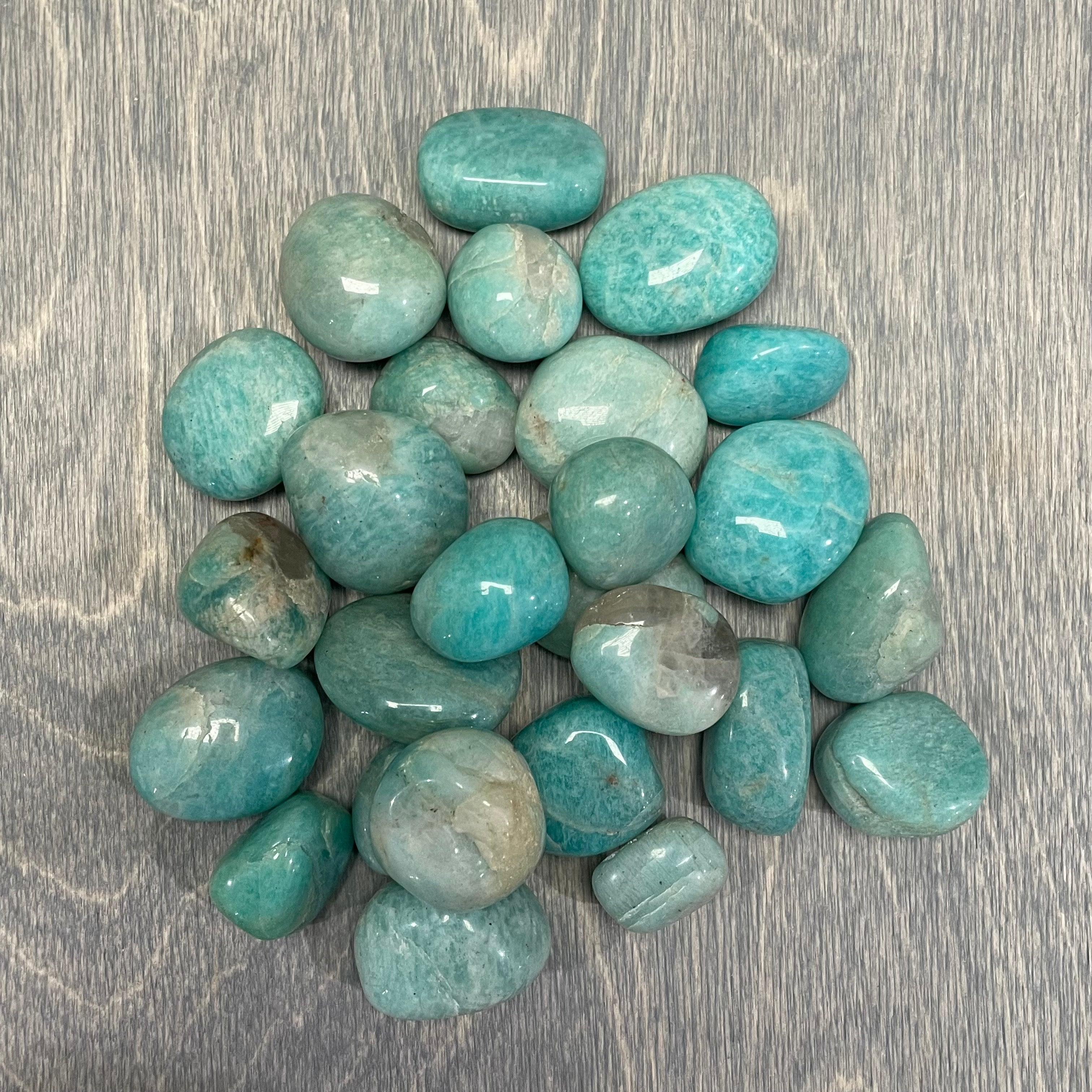 Amazonite tumbled stones for metaphysical shops