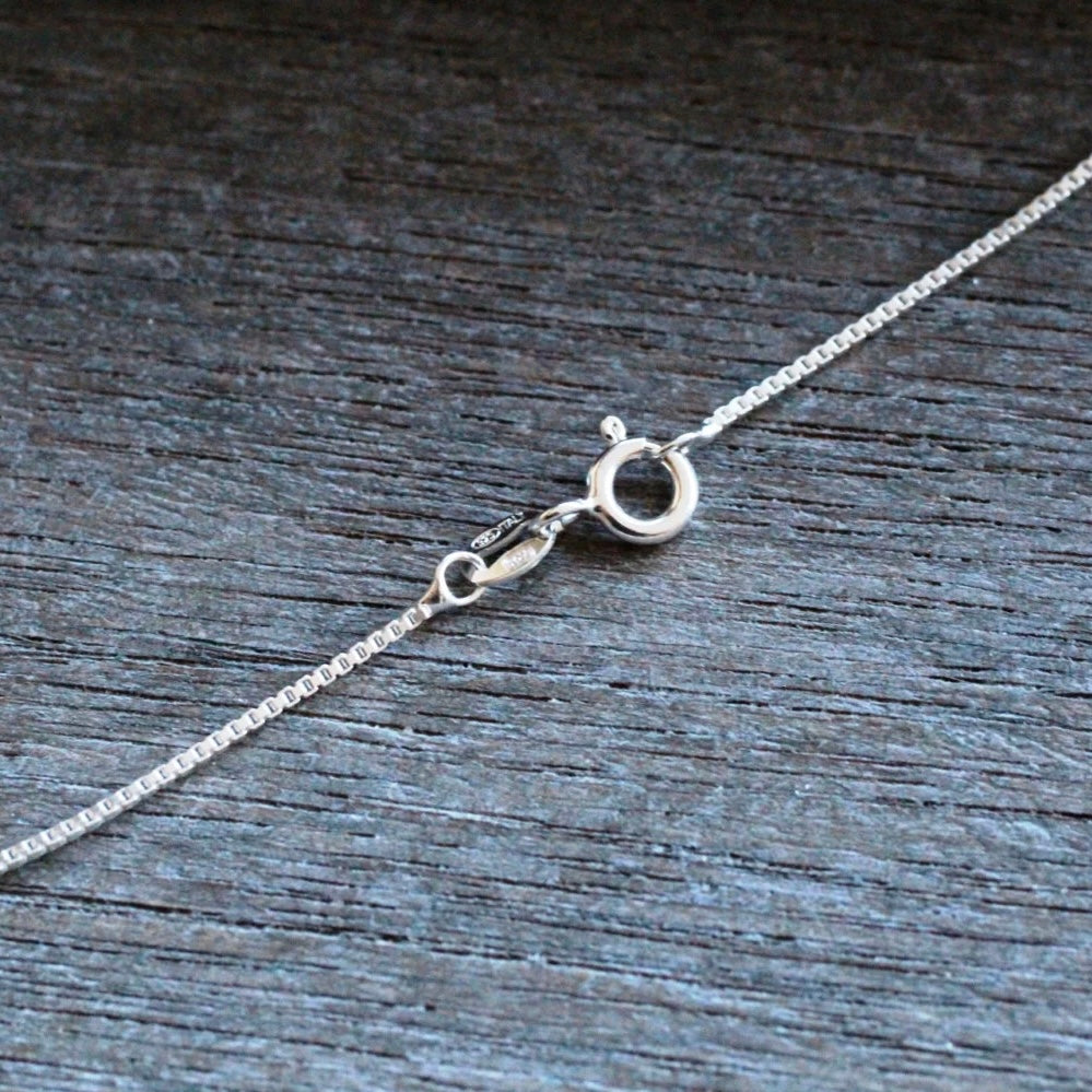 Sterling Silver .08 Box Chain with Lobster Claw