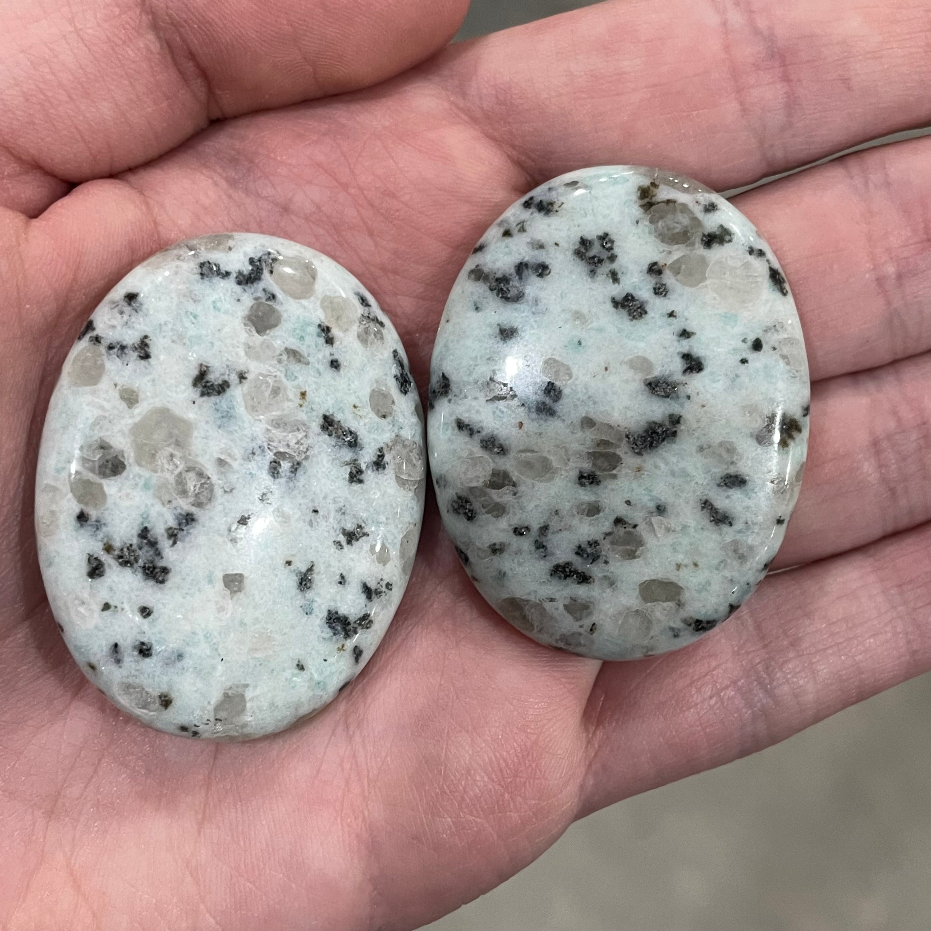 kiwi jasper crystal palm stone perfect for meditation retail