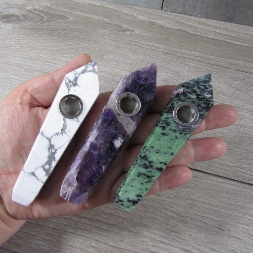 Gemstone Tobacco Pipe