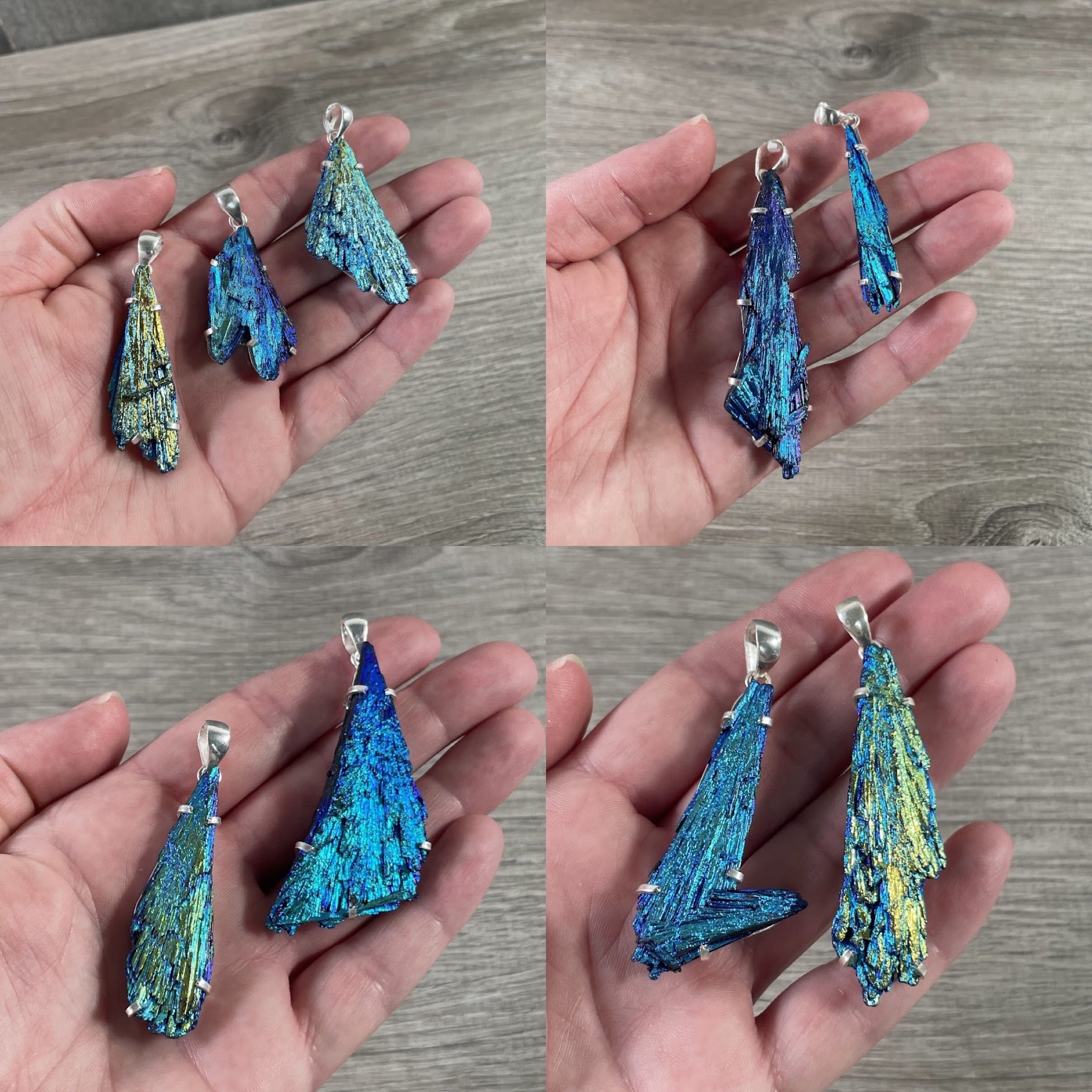 bulk titanium kyanite pendants for resale