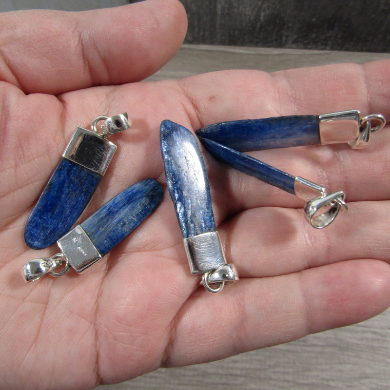 Kyanite Sterling Silver Pendants