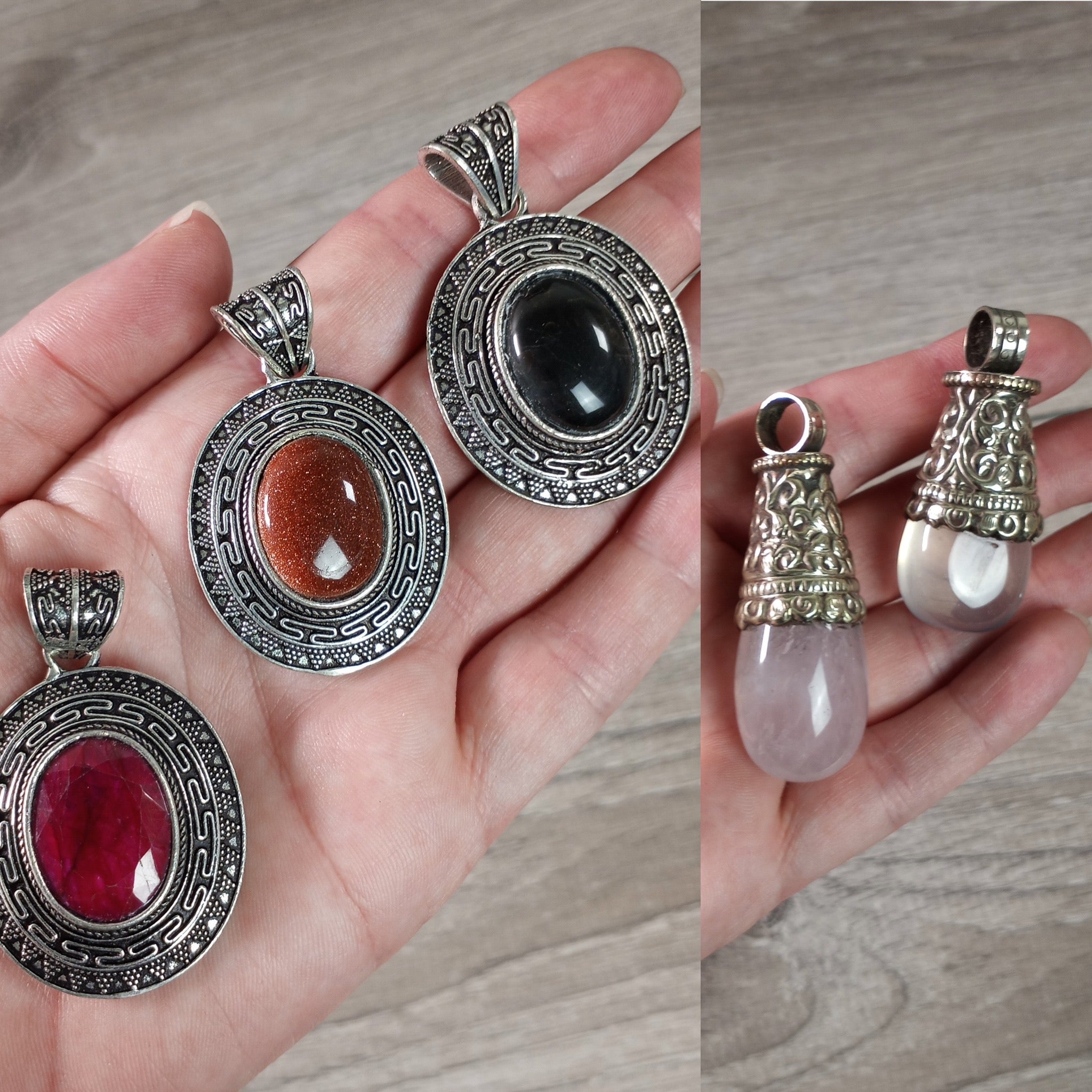 Wholesale Tibetan-style gemstone necklace for crystal shops